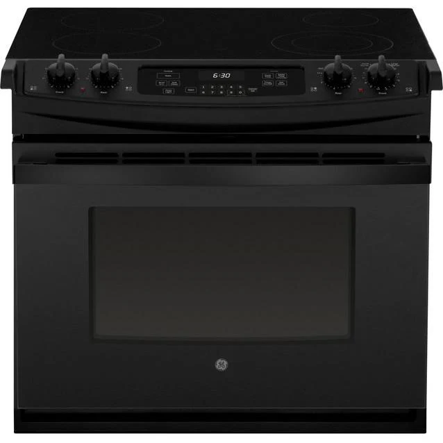 GE 30-inch, Drop-In Electric Range with Ceramic Glass Cooktop JD630DTBB - Image 1