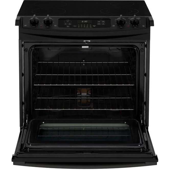 GE 30-inch, Drop-In Electric Range with Ceramic Glass Cooktop JD630DTBB - Image 2