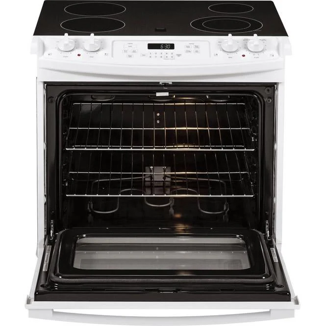 GE 30-inch, Drop-In Electric Range with Ceramic Glass Cooktop JD630DTWW - Image 2