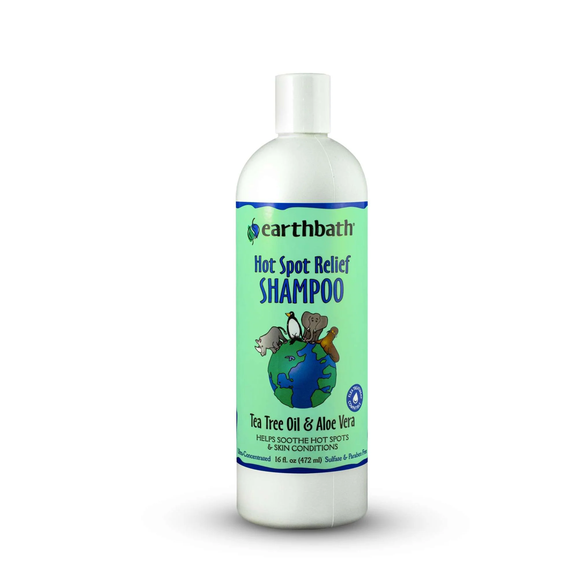 Earthbath Tea Tree Oil and Aloe Vera Shampoo  16 fl oz - Image 1