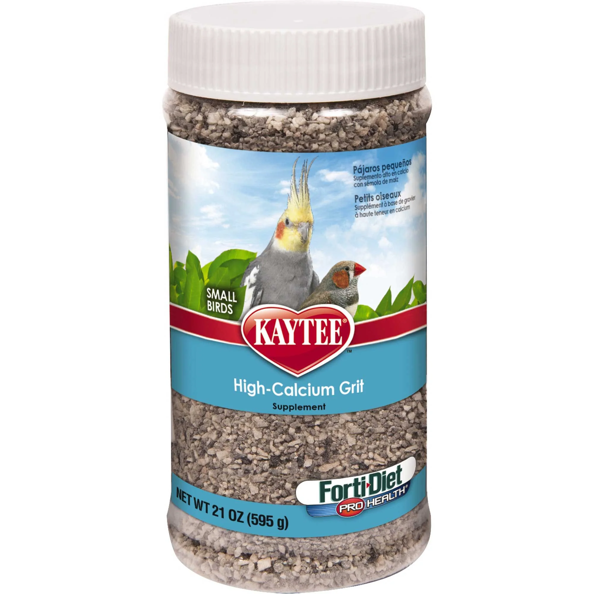 Kaytee Forti-Diet Pro Health Hi-Cal Grit Small Bird Supplement  21oz jar - Image 1