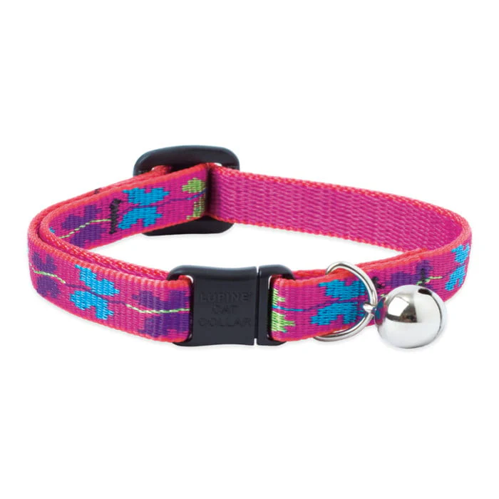 Lupine Pet Cat 1/2 In Wide 8-12 In Breakaway Safety Collar With Bell Original Designs W Ing It - Image 1