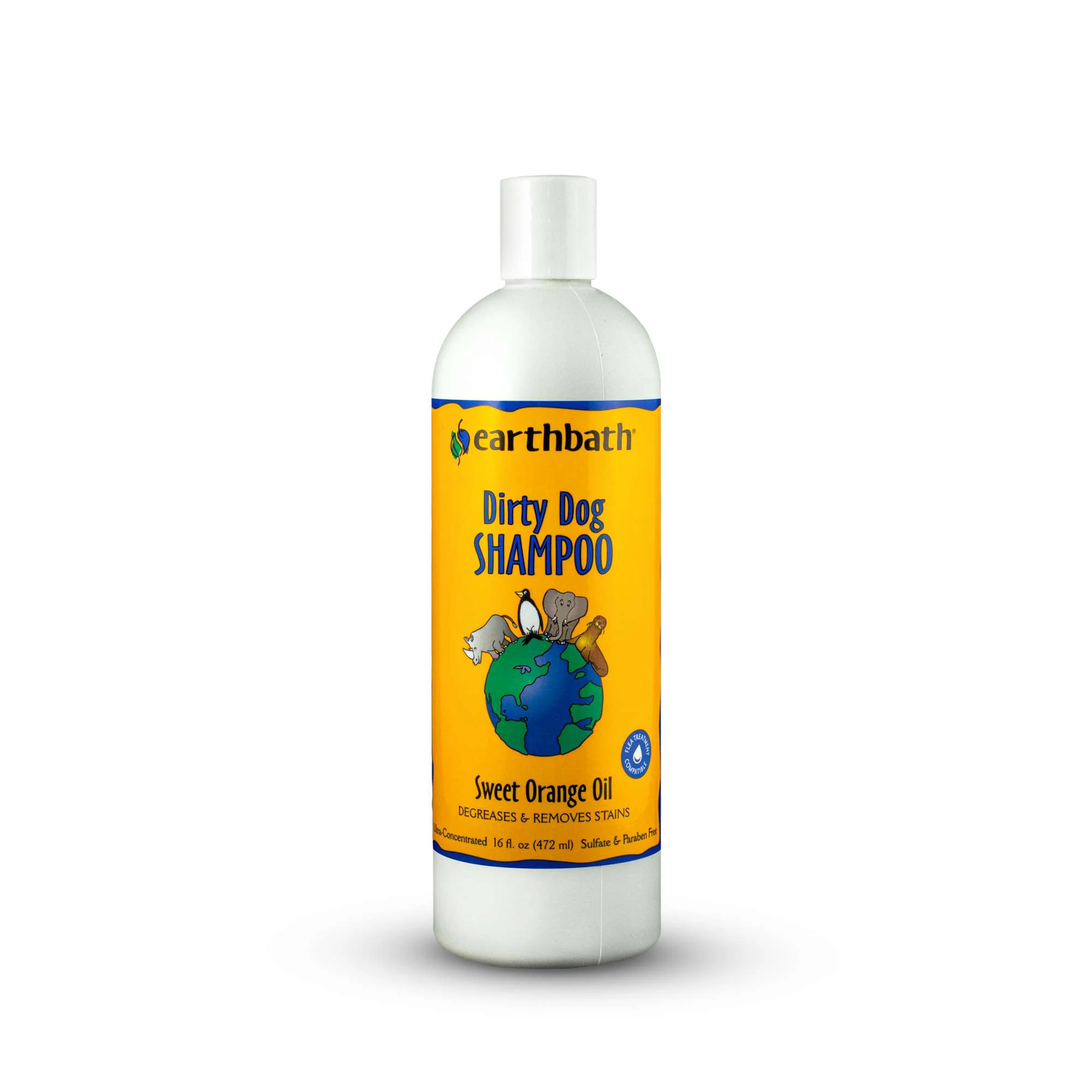 natural pet shampoo orange peel oil  16-oz bottle - Image 1