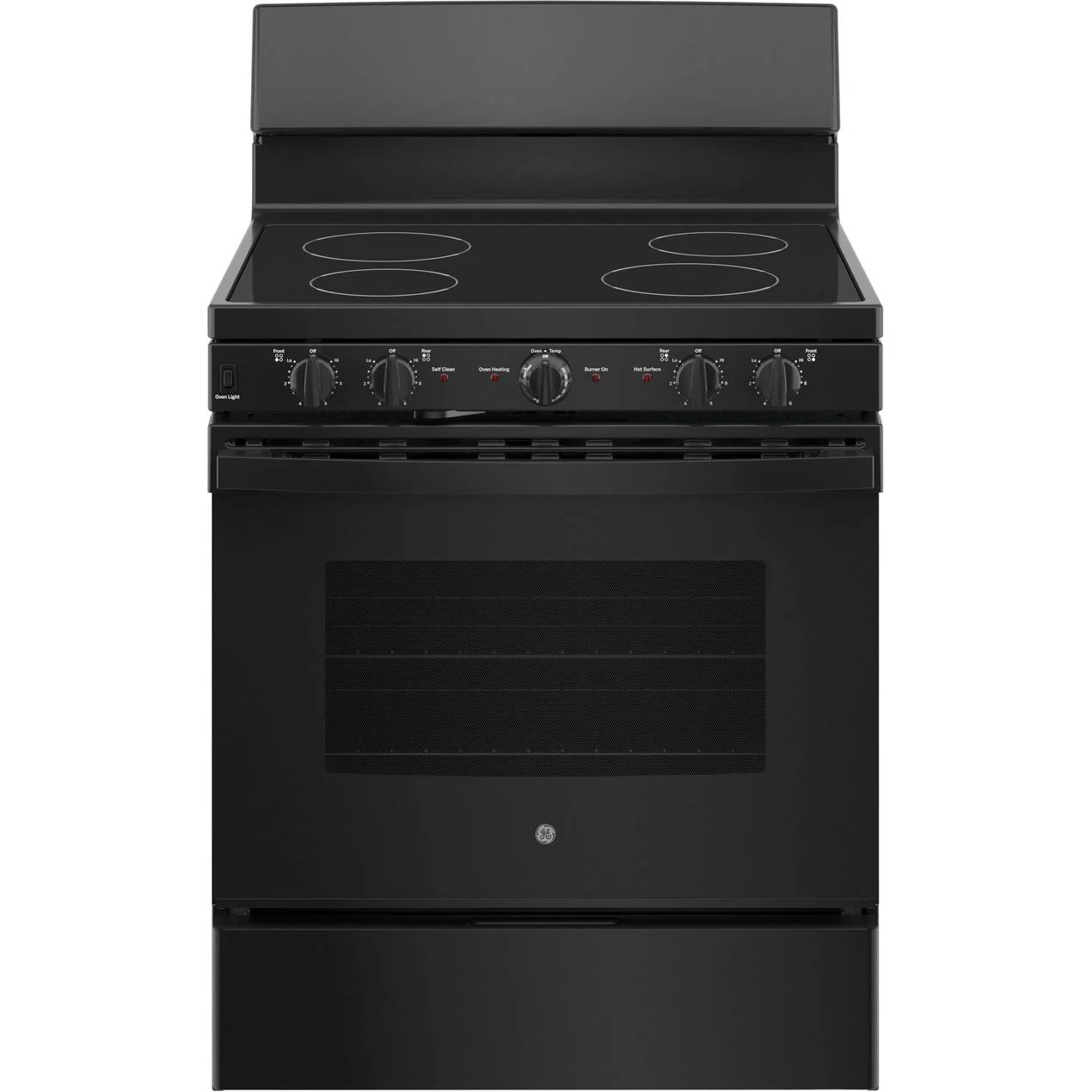 GE 30-inch Freestanding Electric Range with Radiant Smooth Cooktop JB480DTBB - Image 1