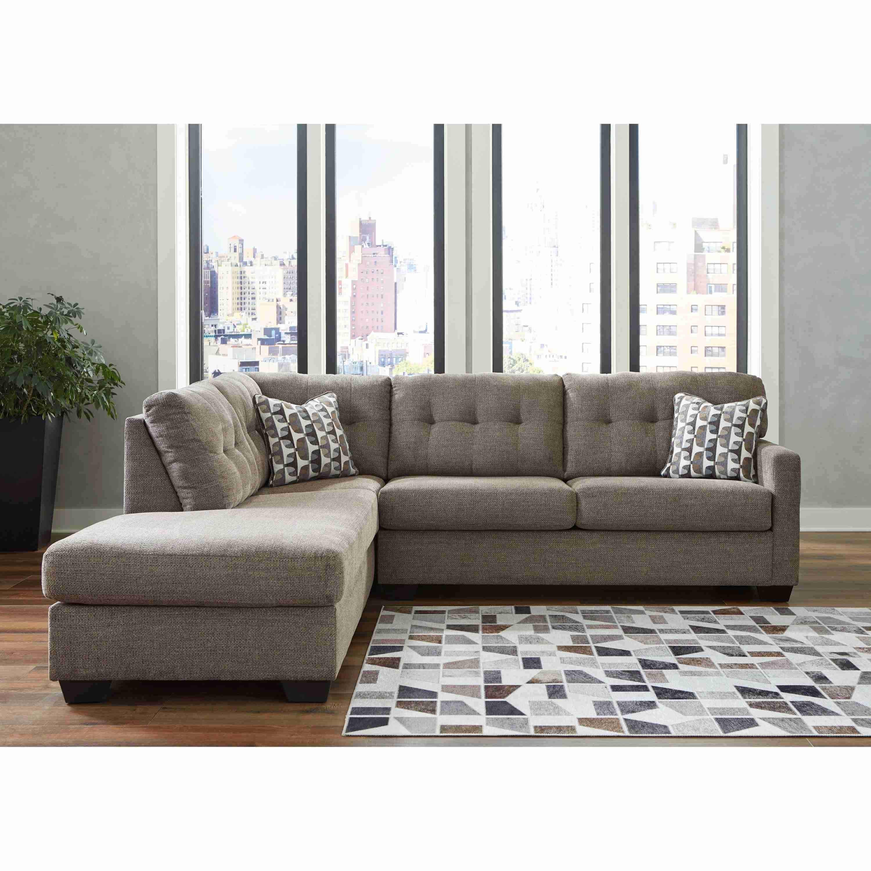 Signature Design by Ashley Mahoney 31005S1 2 pc Sectional with Chaise - Image 3