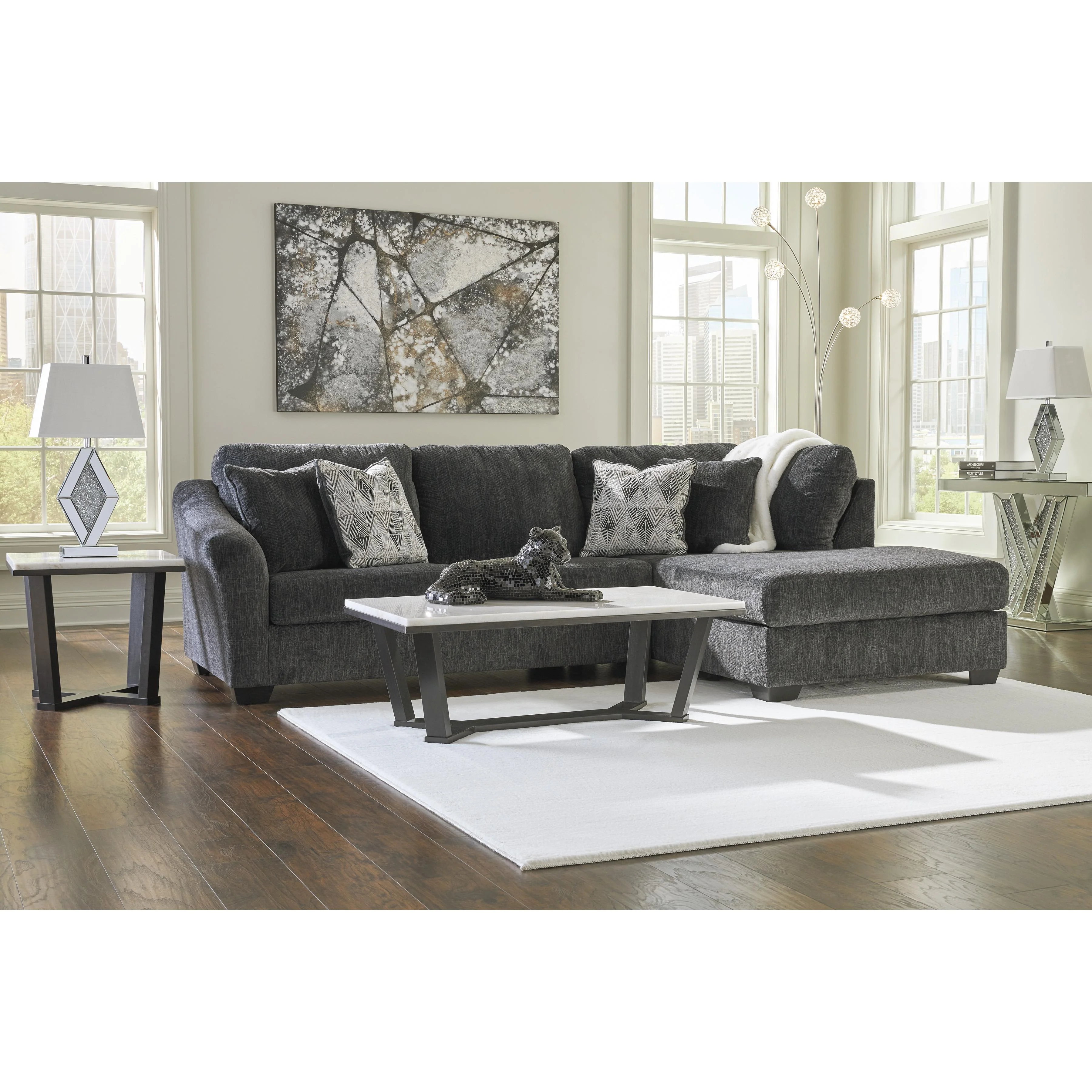 Signature Design by Ashley Biddeford 35504S2 2 pc Sectional with Chaise - Image 3