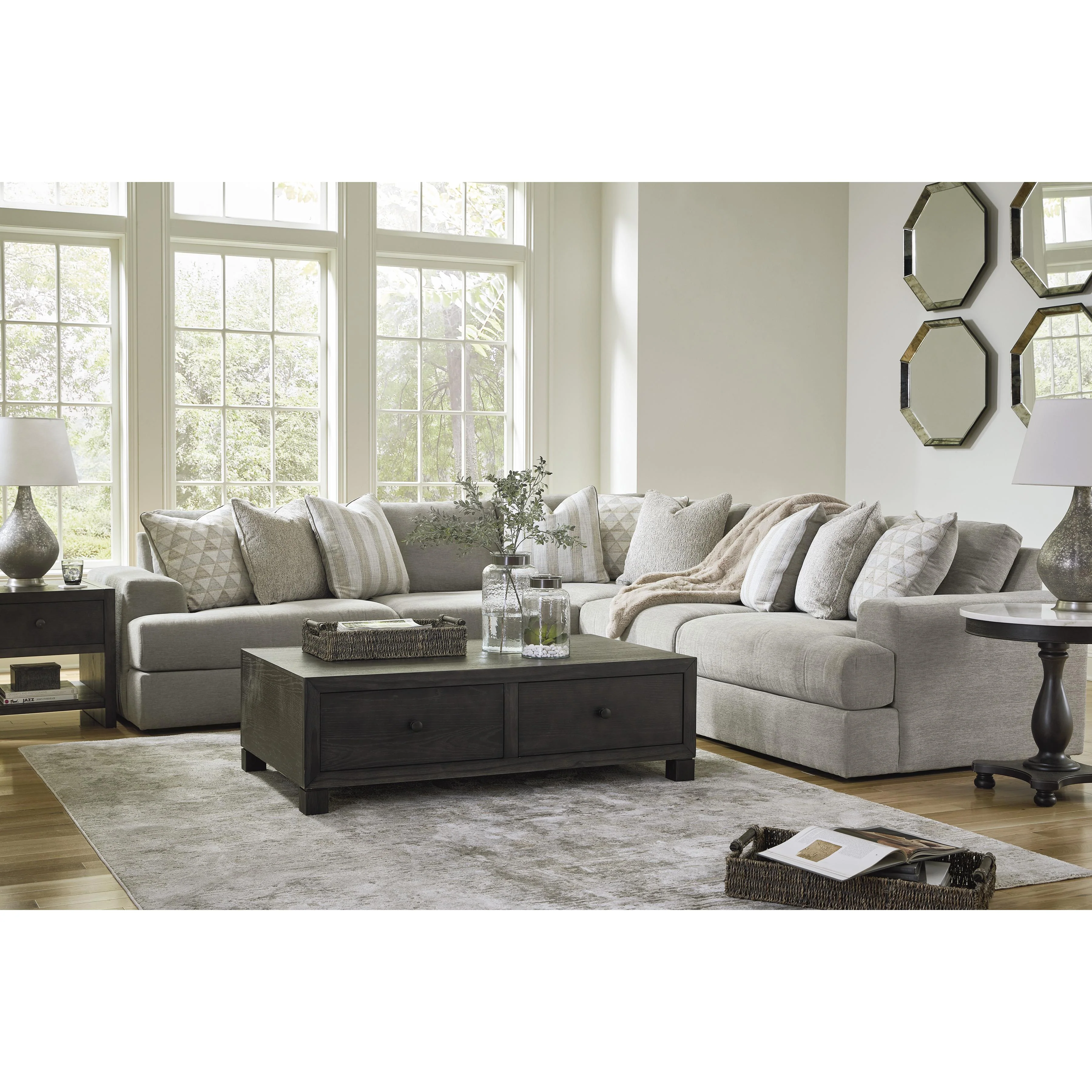 Signature Design by Ashley Avaliyah 58103S6 5 pc Sectional - Image 3