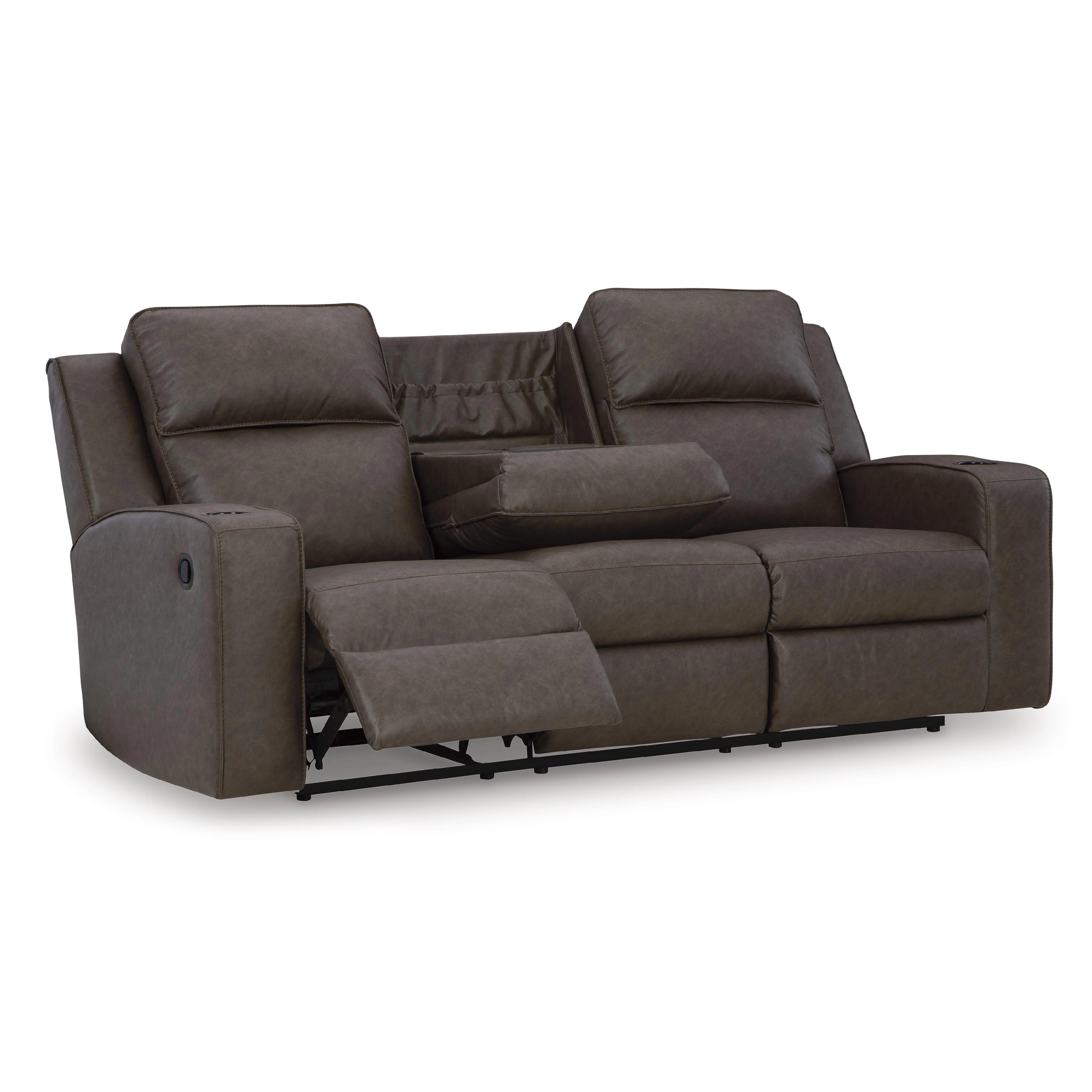Signature Design by Ashley Lavenhorne 6330689 Reclining Sofa with Drop Down Table - Image 2