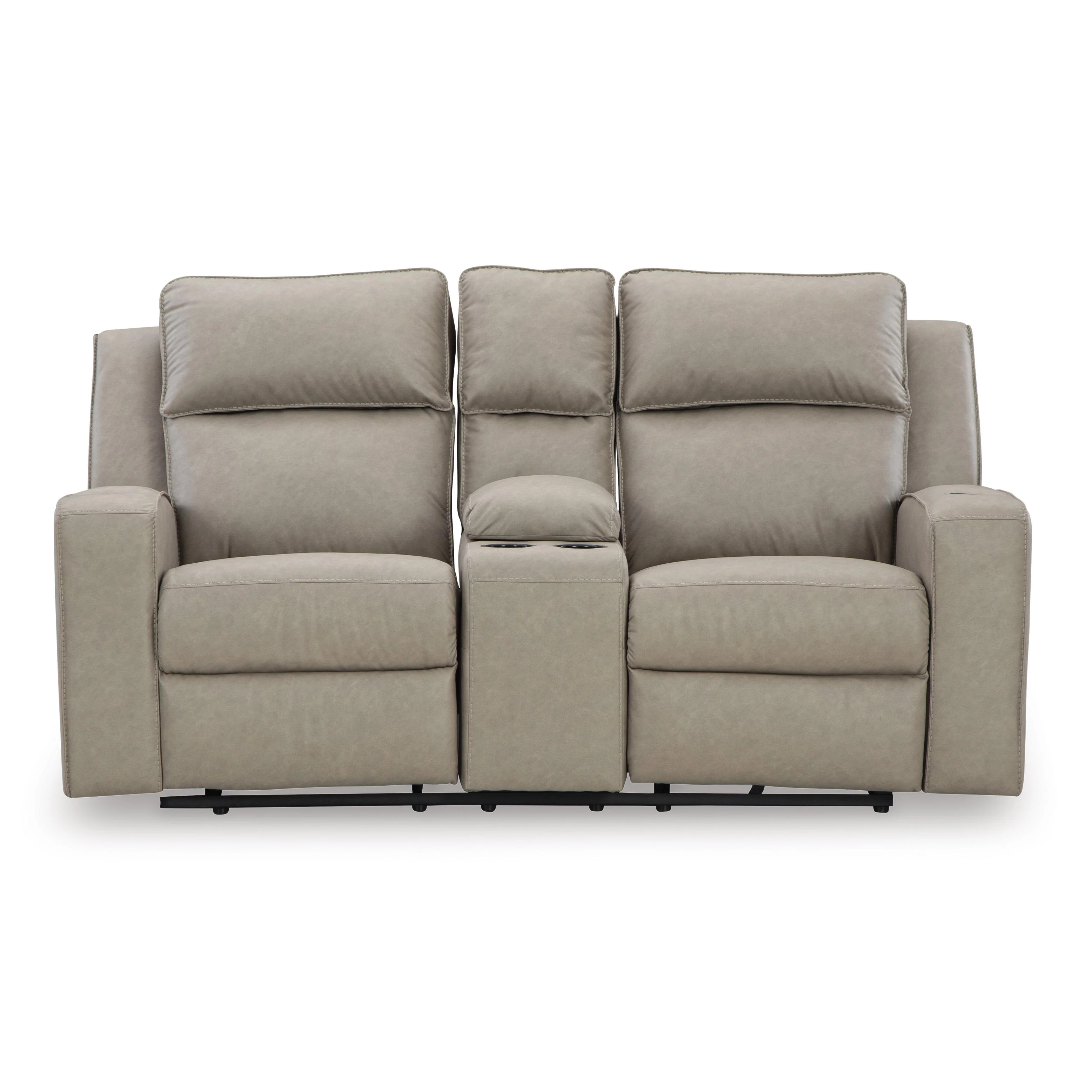 Signature Design by Ashley Lavenhorne 6330794 Double Reclining Loveseat with Console - Image 3