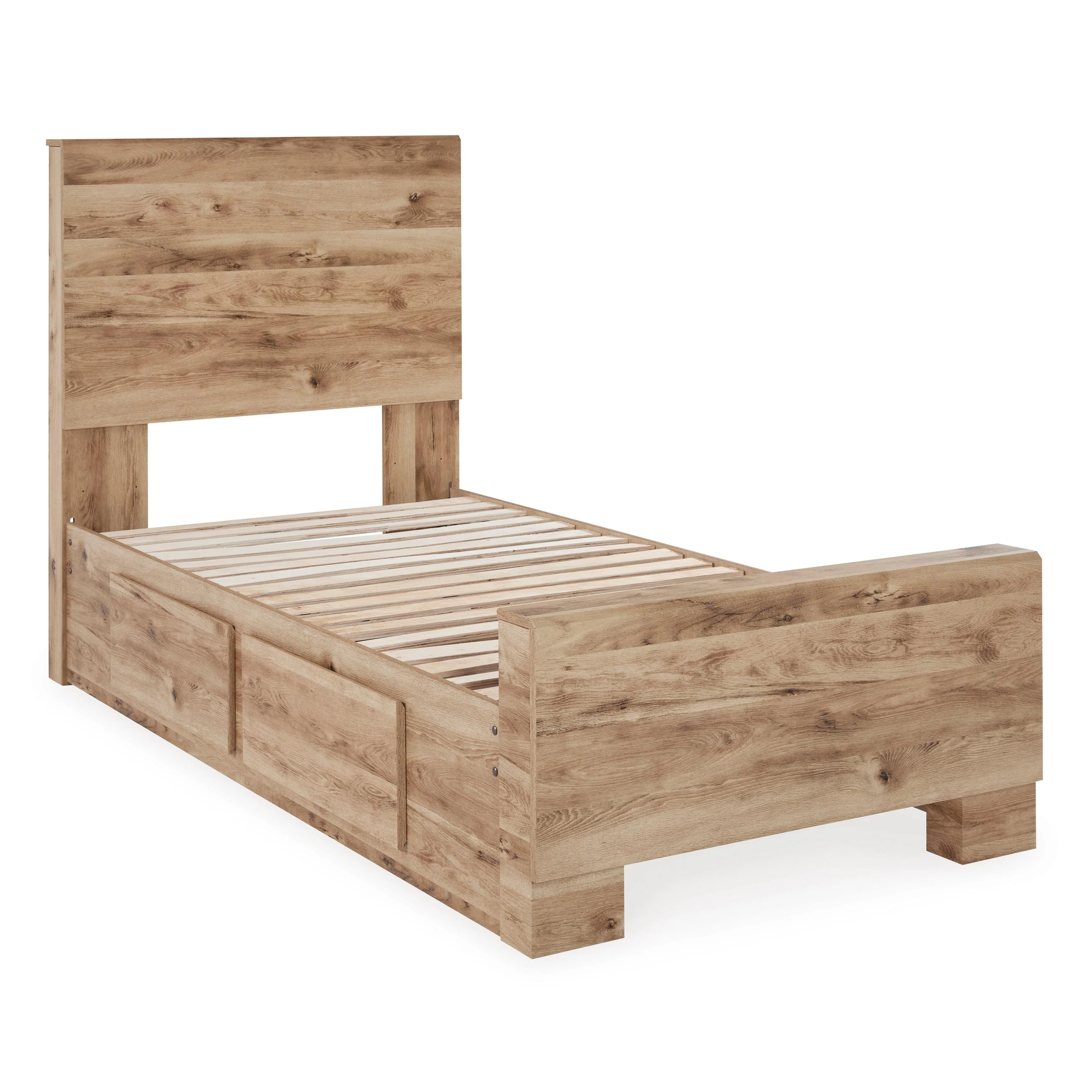Signature Design by Ashley Hyanna B1050B28 Twin Panel Bed with 2 Side Storage - Image 3