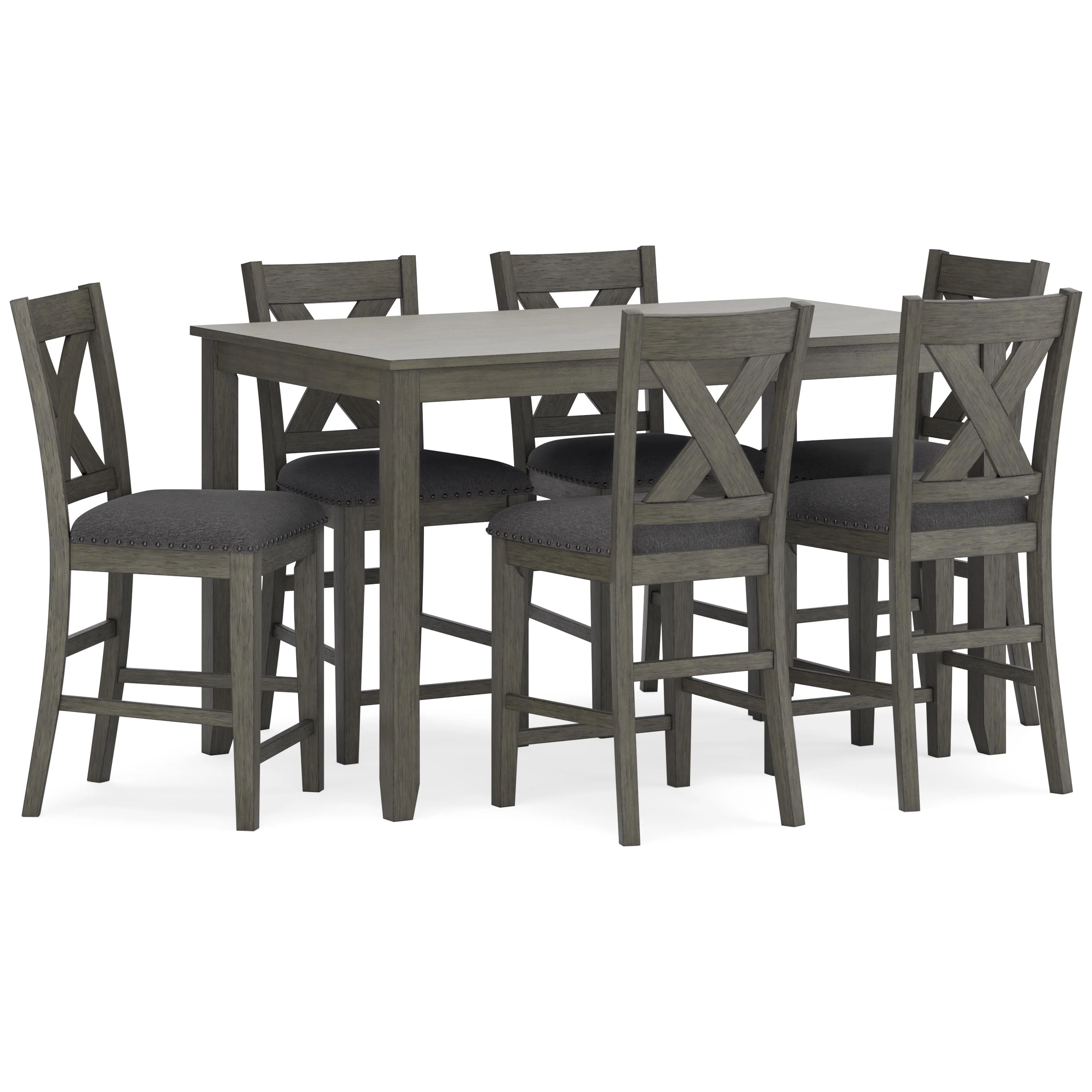 Signature Design by Ashley Caitbrook D388-423 Rectangular Dining Room Counter Table Set