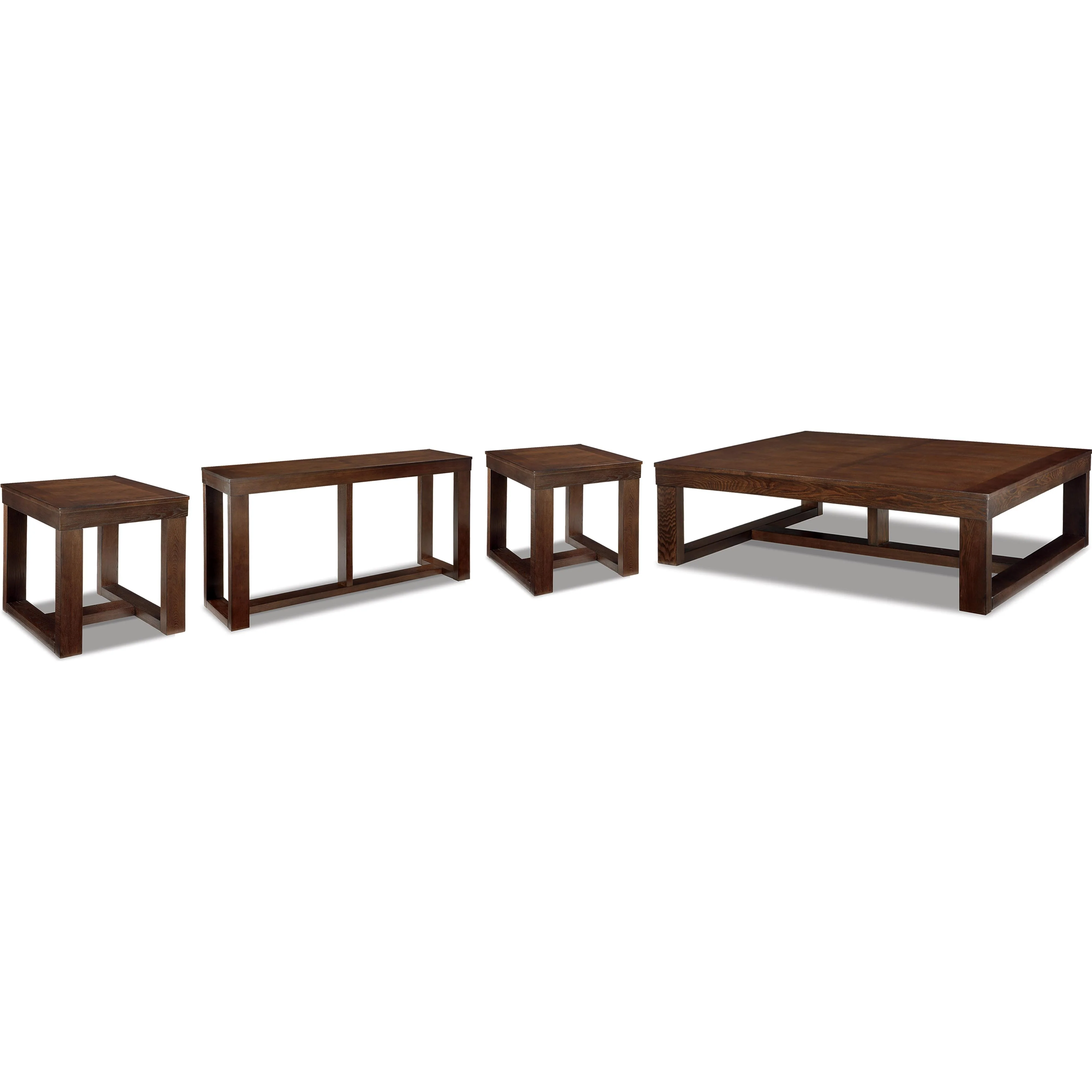 Signature Design by Ashley Watson T481T1 Coffee Table and 2 End Tables with Console - Image 1