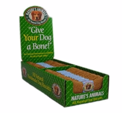 Natures Animals Gourmet Select Organic Bone Chicken Dog Biscuit Single - Image 1