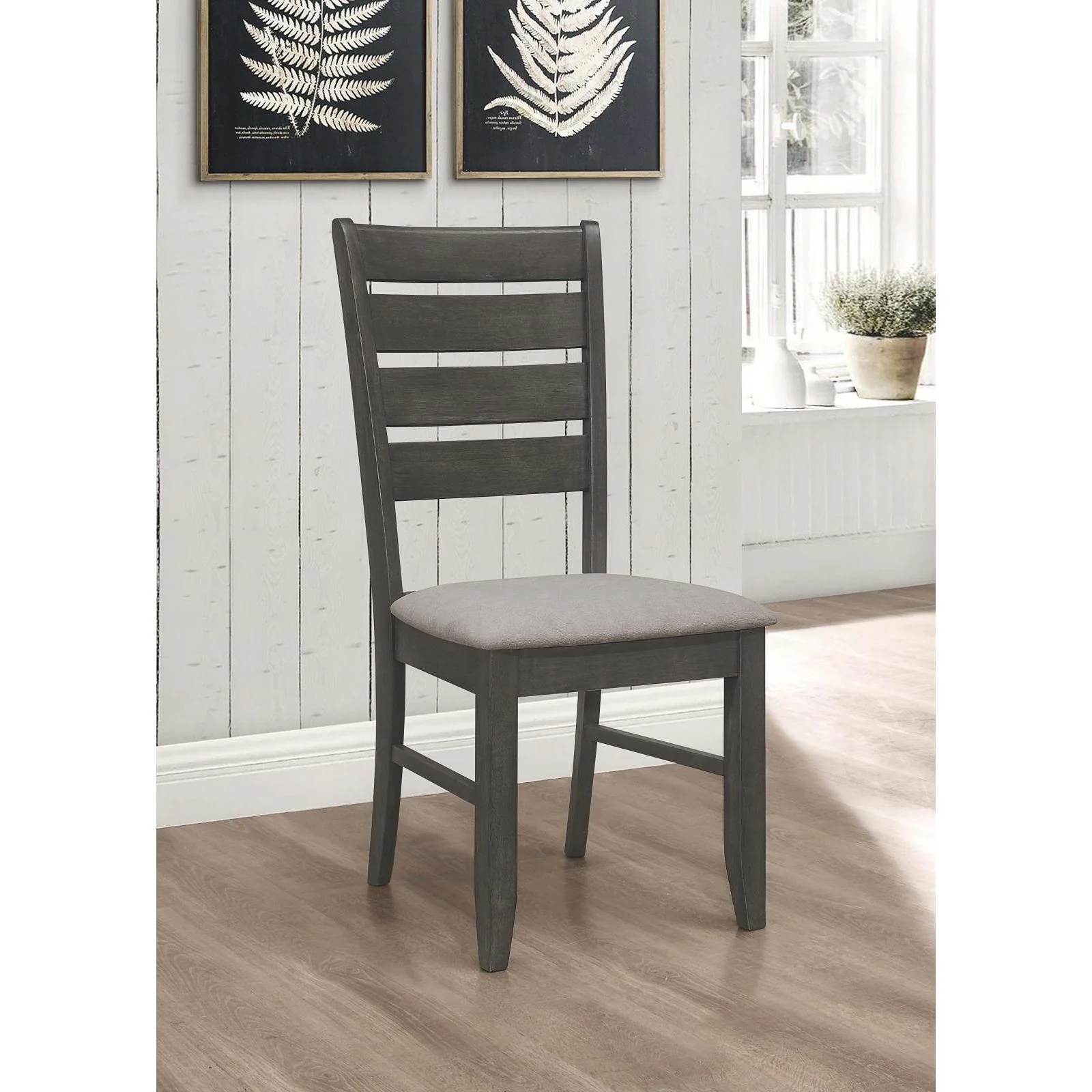 Coaster Furniture Dalila 102722GRY Wood Dining Side Chair - Dark Grey - Image 2