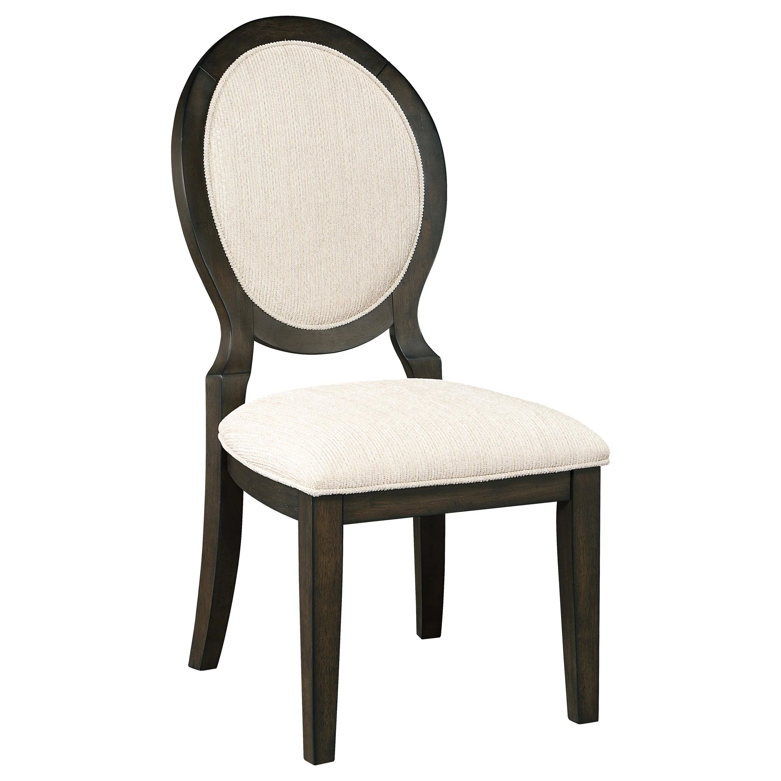 Coaster Furniture Twyla 115102 Oval Back Dining Side Chair - Dark Cocoa - Image 1