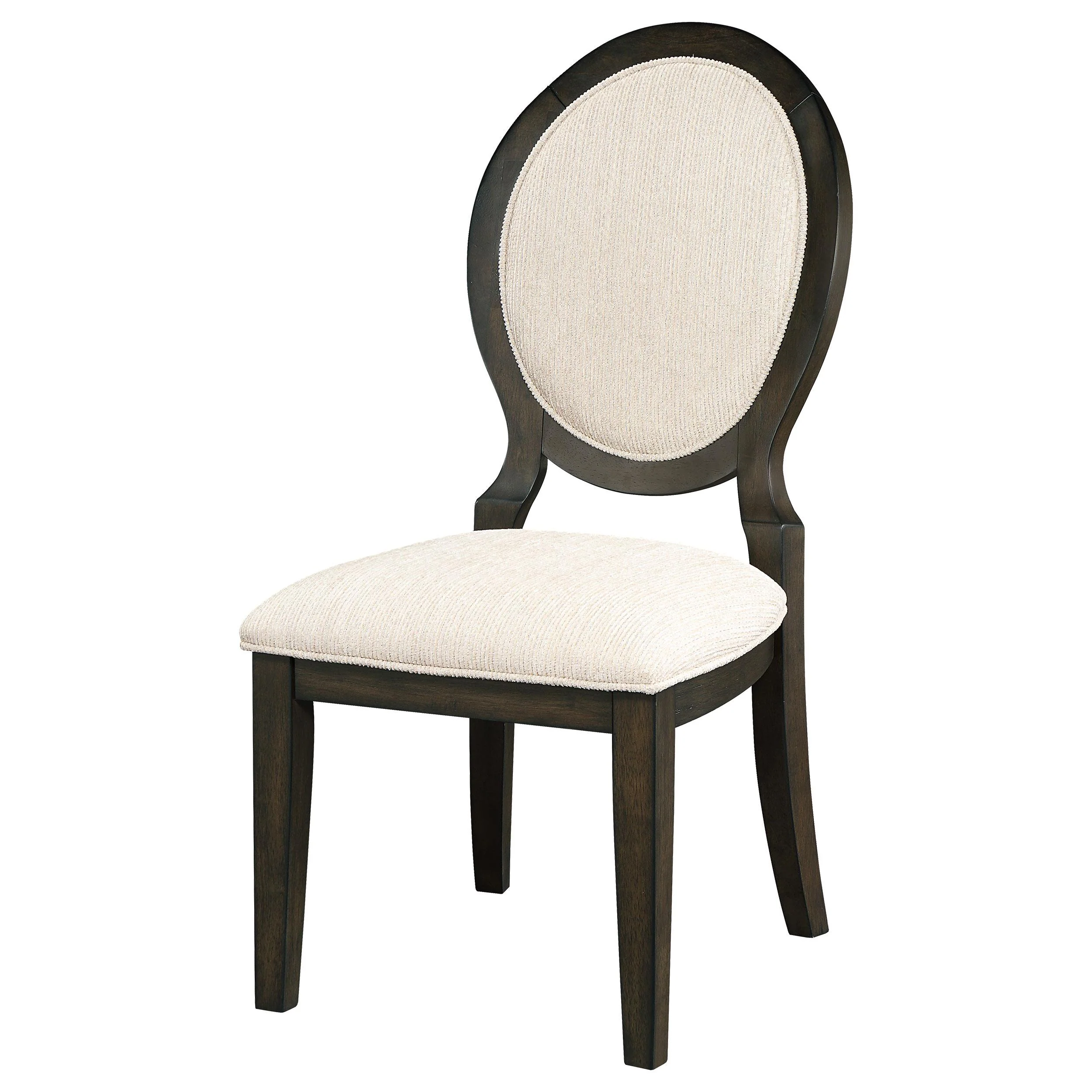 Coaster Furniture Twyla 115102 Oval Back Dining Side Chair - Dark Cocoa - Image 3