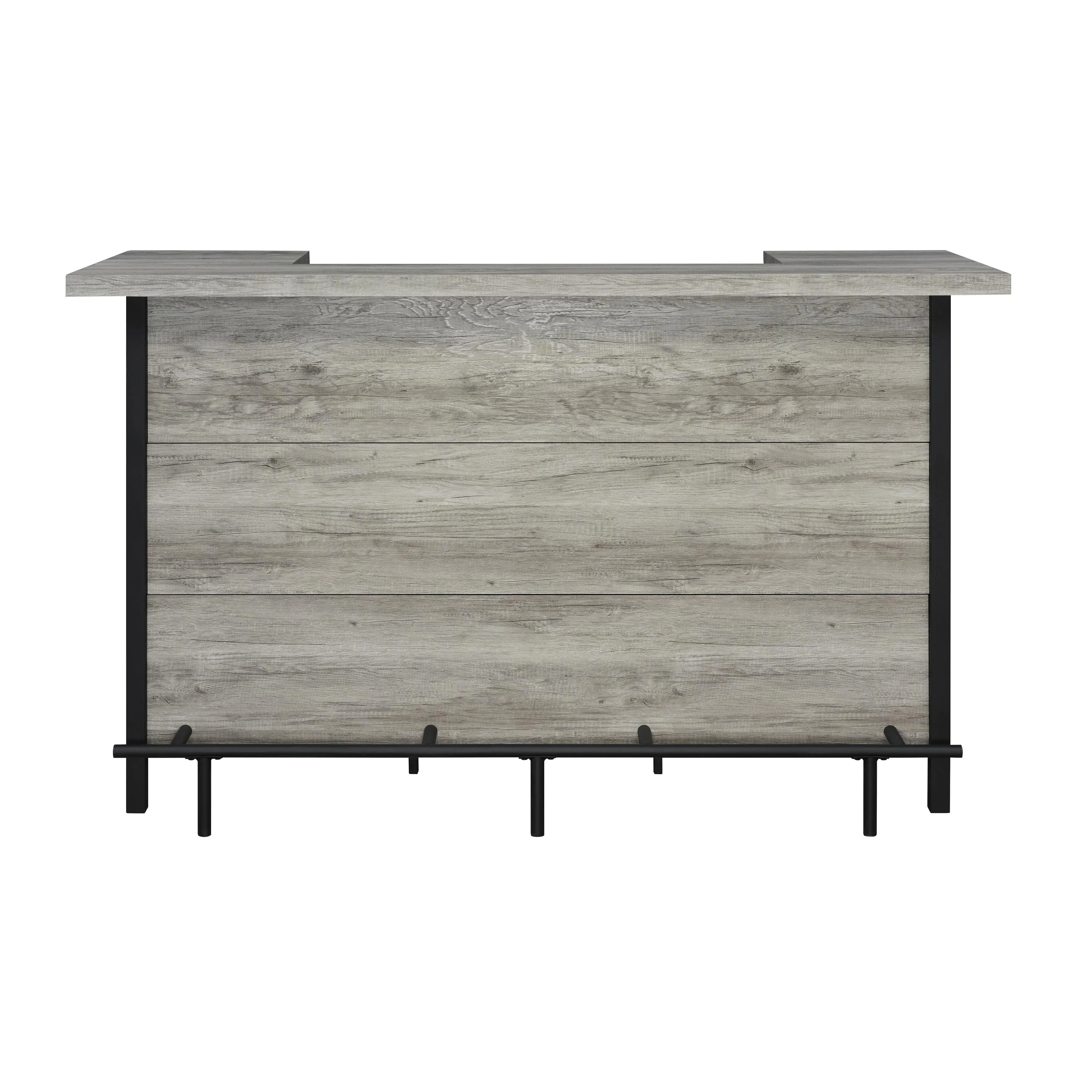 Coaster Furniture Bellemore 182105 Freestanding Home Bar Wine Cabinet - Grey Driftwood - Image 2