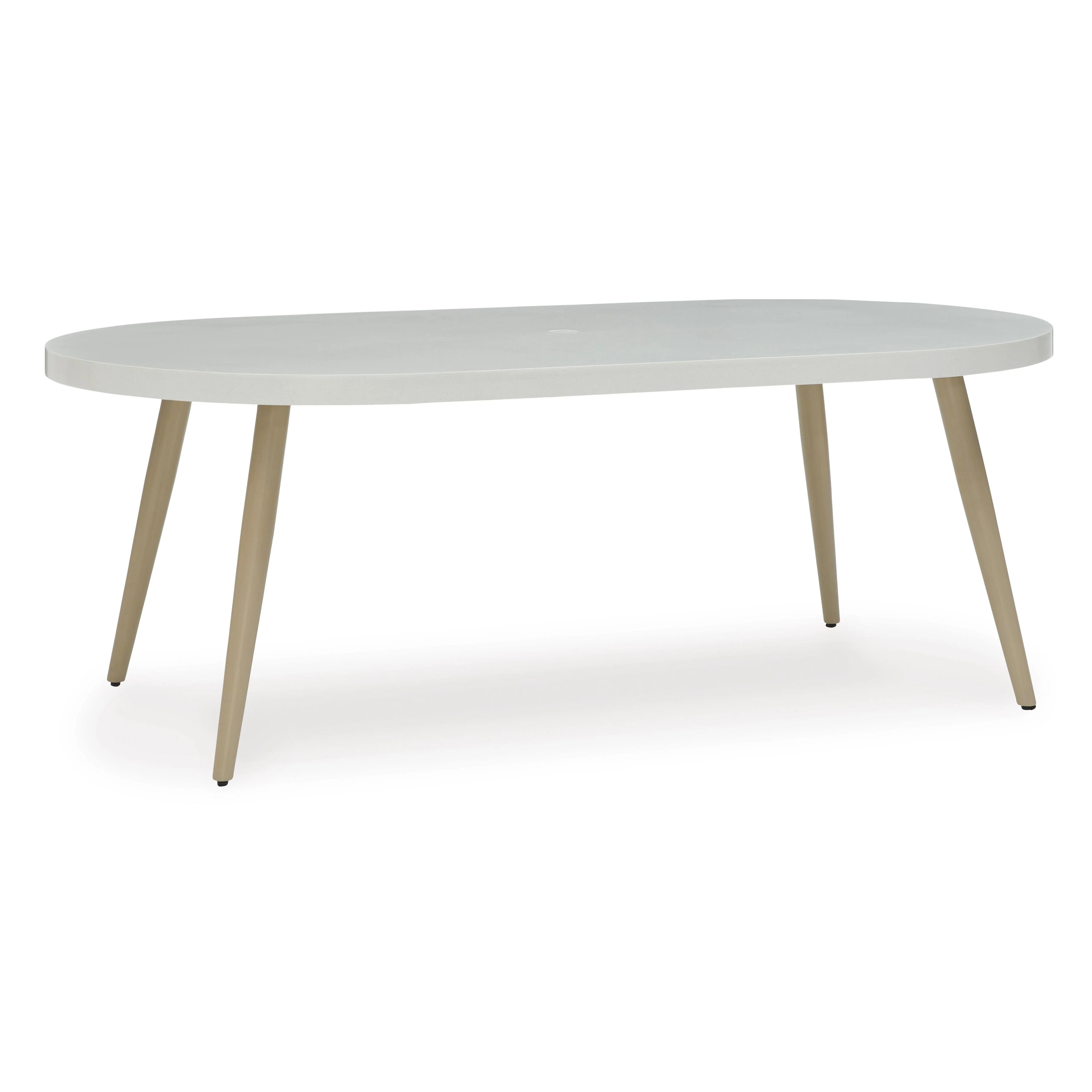 Signature Design by Ashley Seton Creek P798-625 Oval Dining Table with Umbrella Option - Image 1