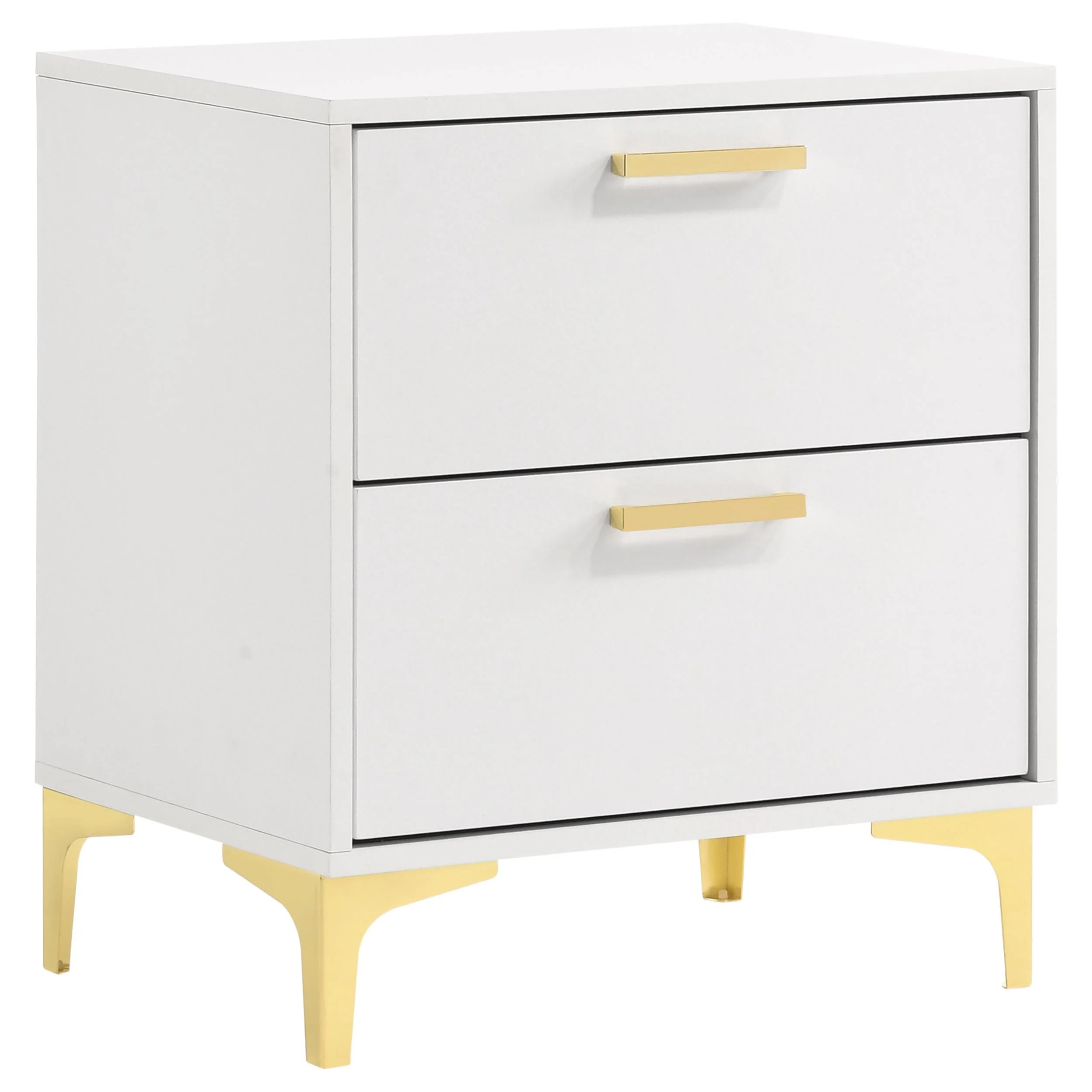 Coaster Furniture Kendall 224402 2-Drawer Nightstand - White - Image 1