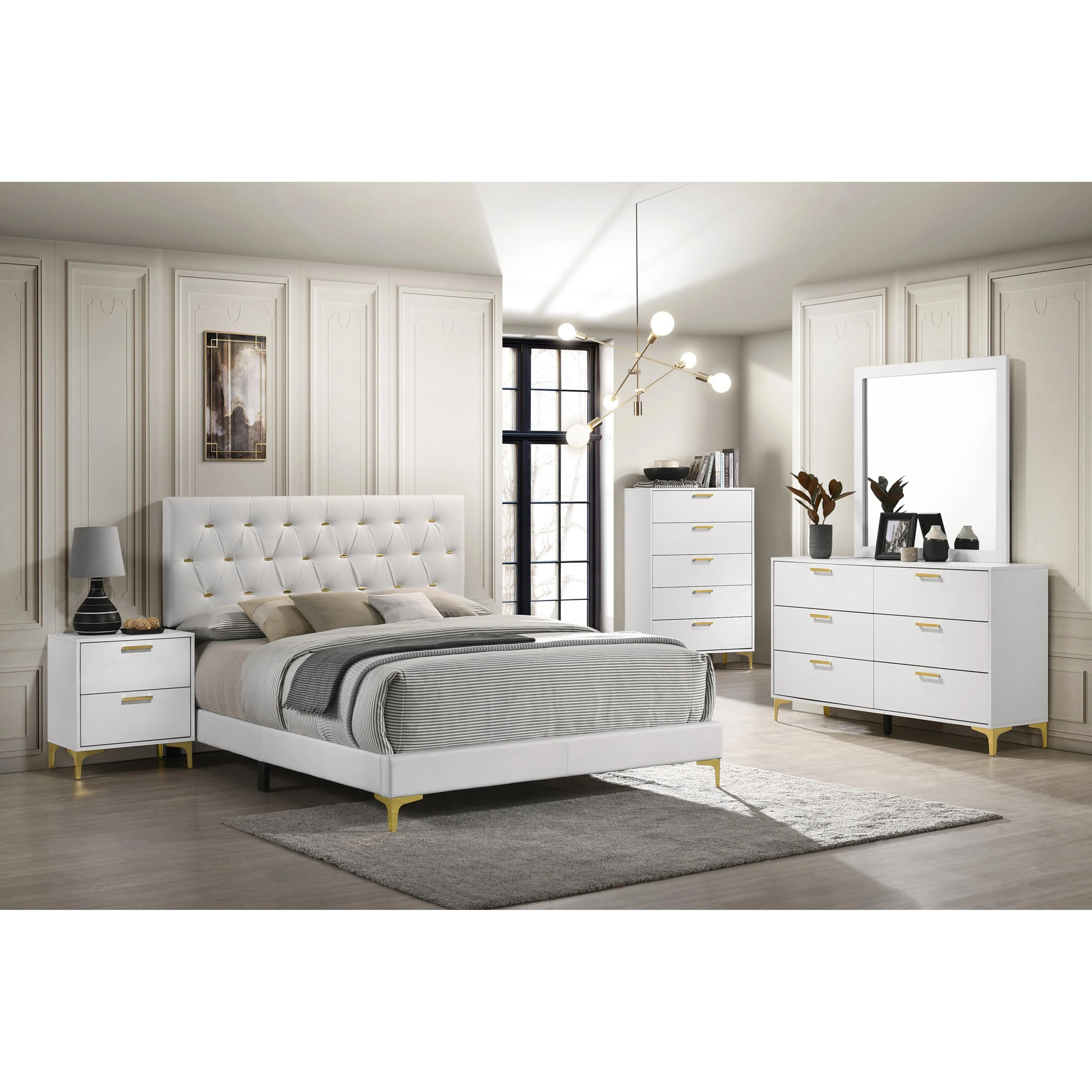 Coaster Furniture Kendall 224404 Dresser Mirror - White - Image 2