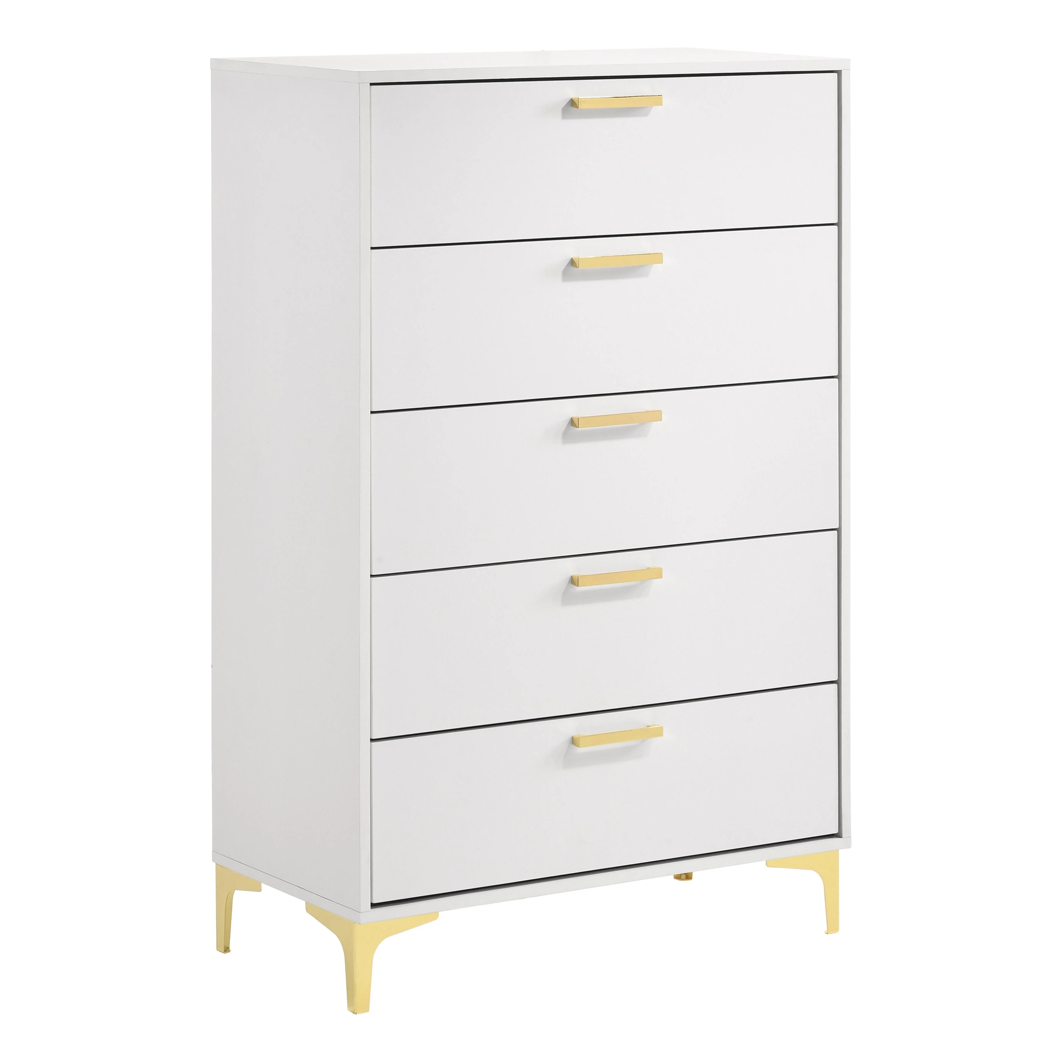 Coaster Furniture Kendall 224405 5-Drawer Bedroom Chest - White - Image 1