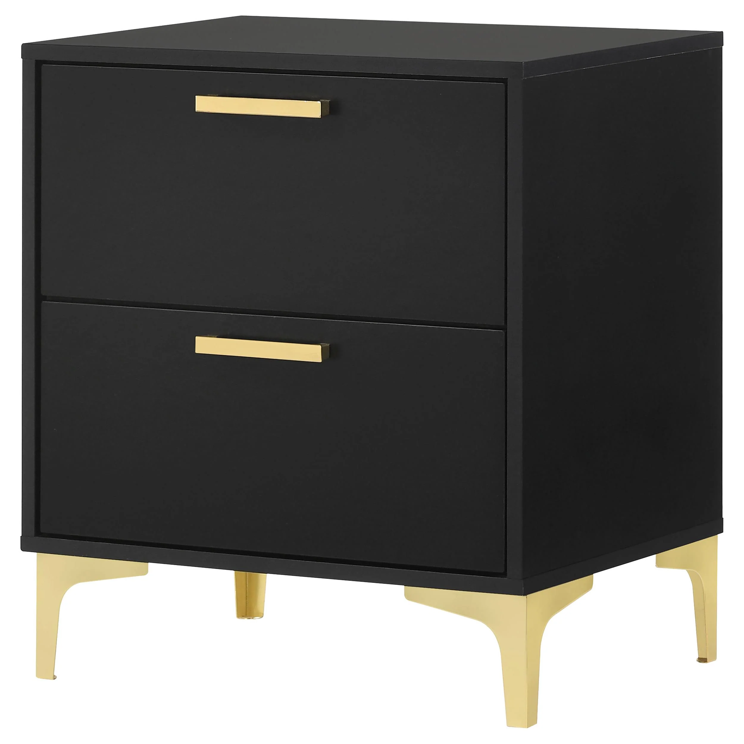 Coaster Furniture Kendall 224452 2-Drawer Nightstand - Black - Image 3