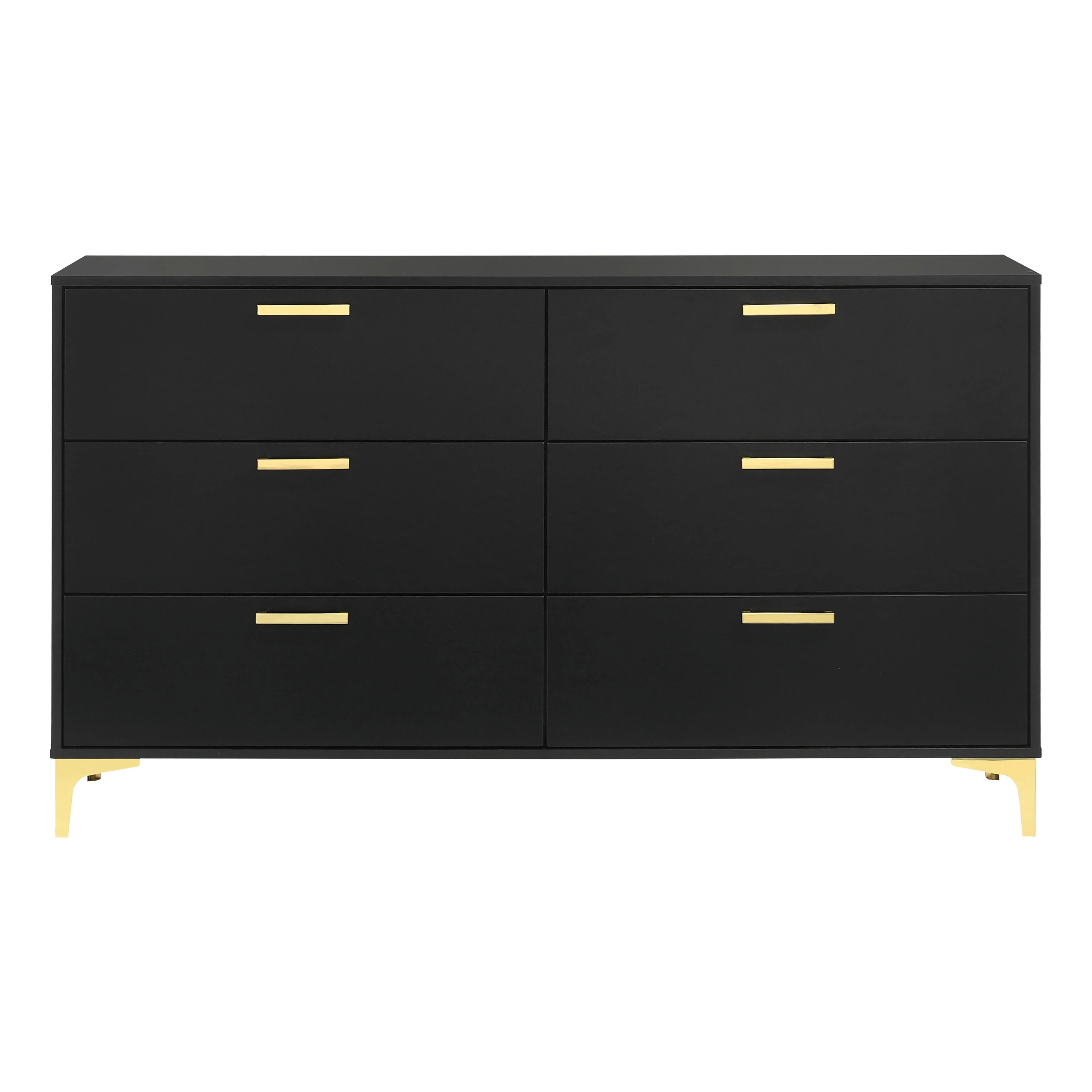 Coaster Furniture Kendall 224453 6-Drawer Dresser - Black - Image 3