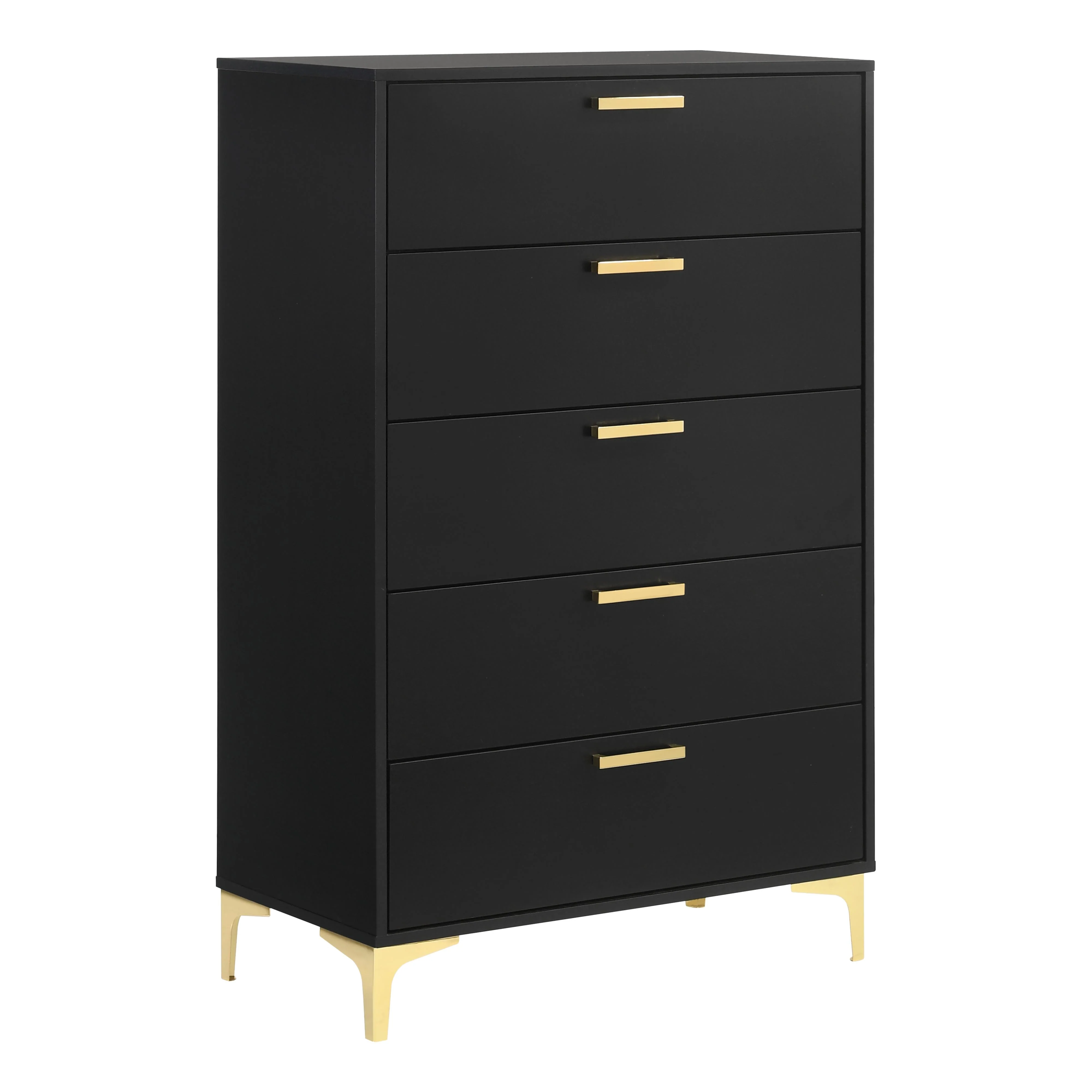Coaster Furniture Kendall 224455 5-Drawer Bedroom Chest – Black
