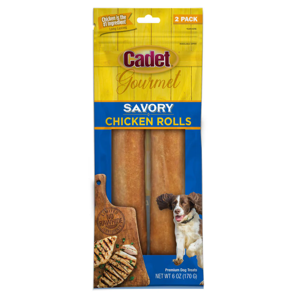 IMS Cadet No Hide Dog Chew Chicken Rolls 2pk - Image 1
