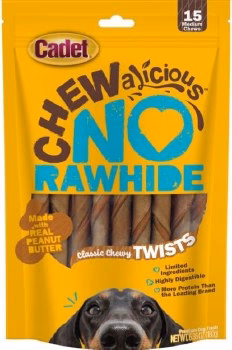 IMS Cadet No Hide Dog Chew Layered Peanut Butter 15pk - Image 1