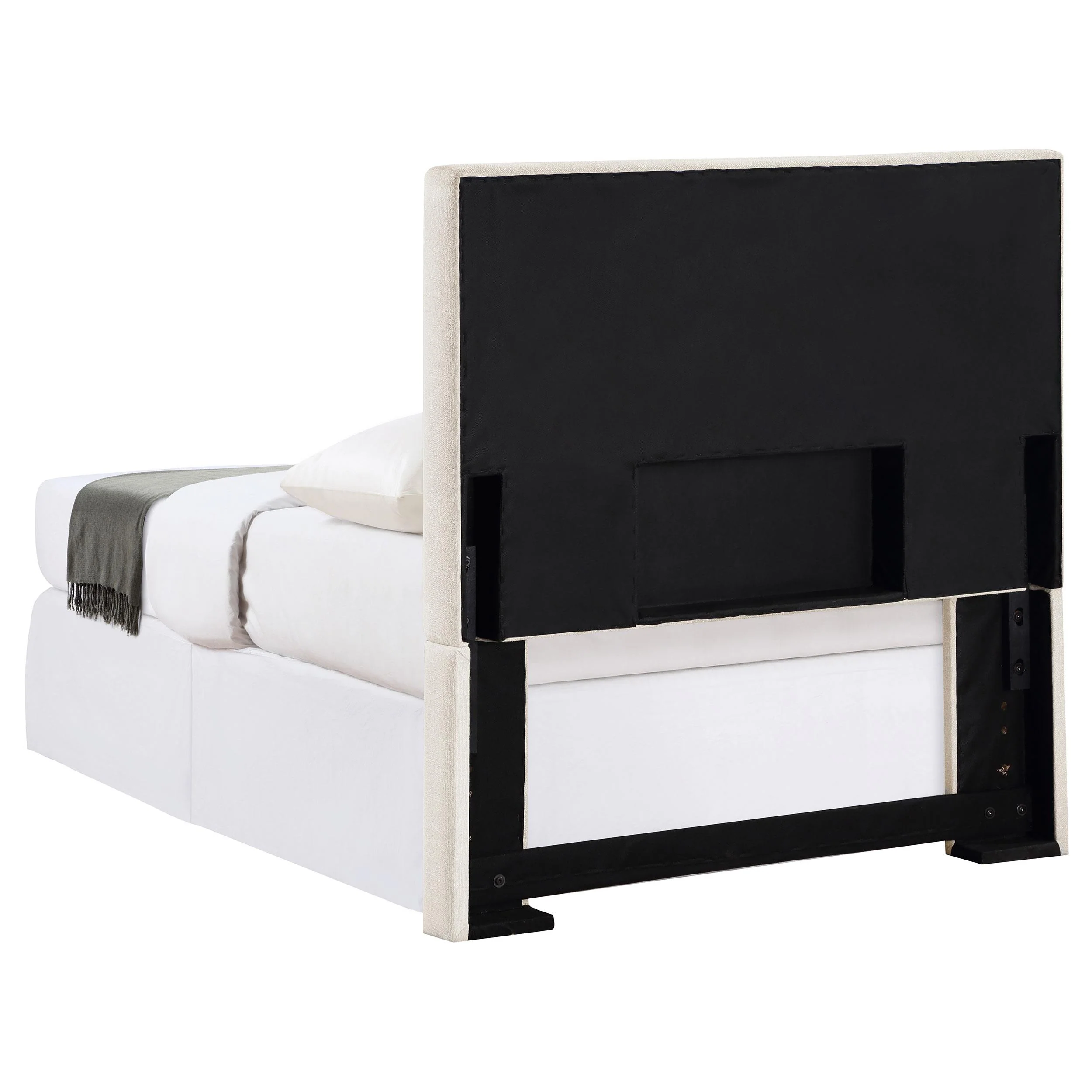 Coaster Furniture Pirro 315980T Upholstered Twin Panel Headboard - Sand - Image 3