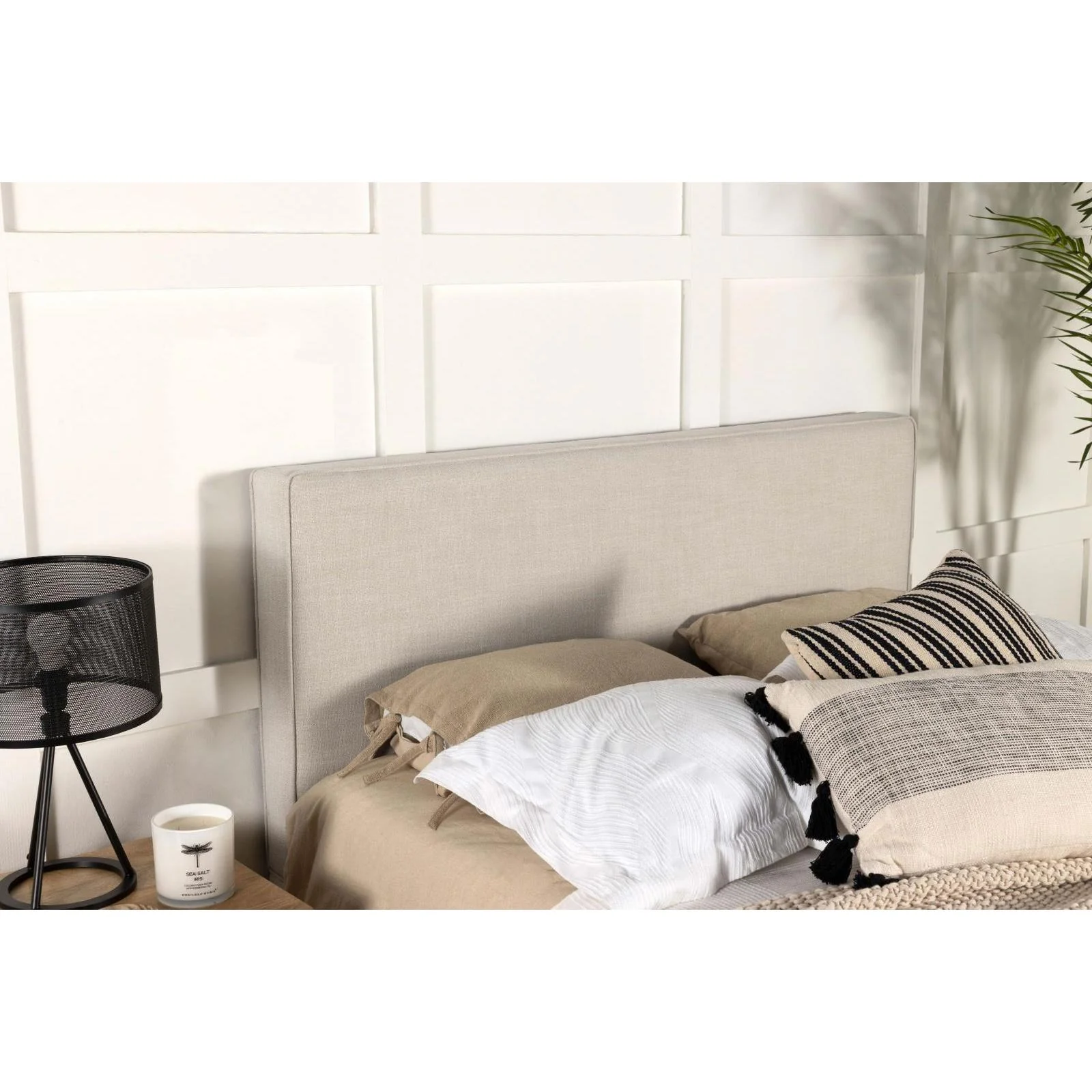 Coaster Furniture Kosmo 315993K Upholstered King Panel Headboard - Sand - Image 2