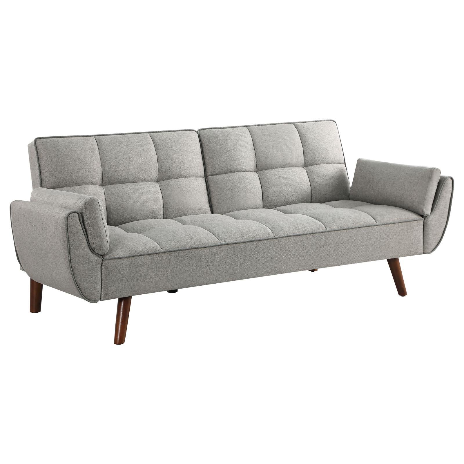 360096 Coaster Furniture Caufield  Upholstered Tufted Convertible Sofa Bed – Grey
