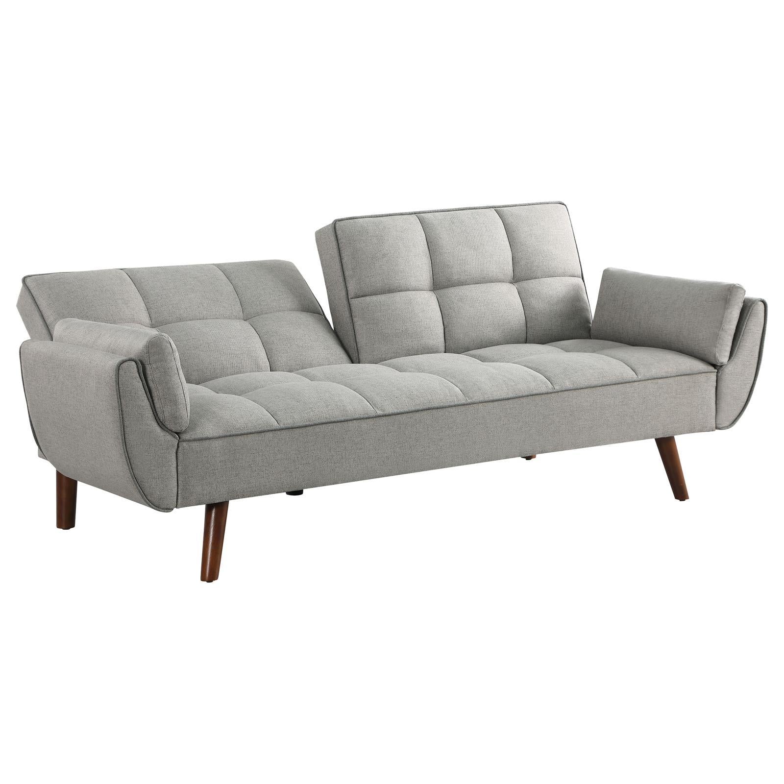 360096 Coaster Furniture Caufield  Upholstered Tufted Convertible Sofa Bed - Grey - Image 3