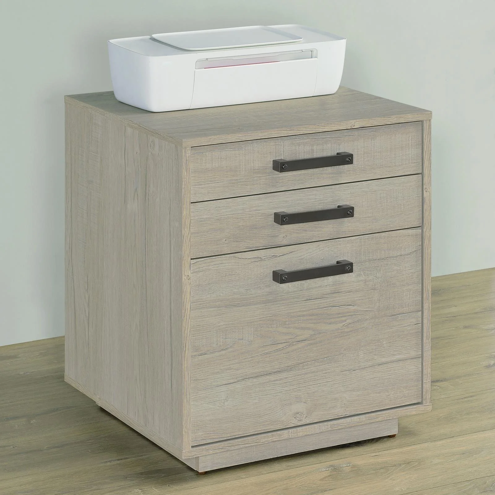 Coaster Furniture Loomis 805882 3-Drawer Home Office File Cabinet - Whitewashed Grey - Image 3