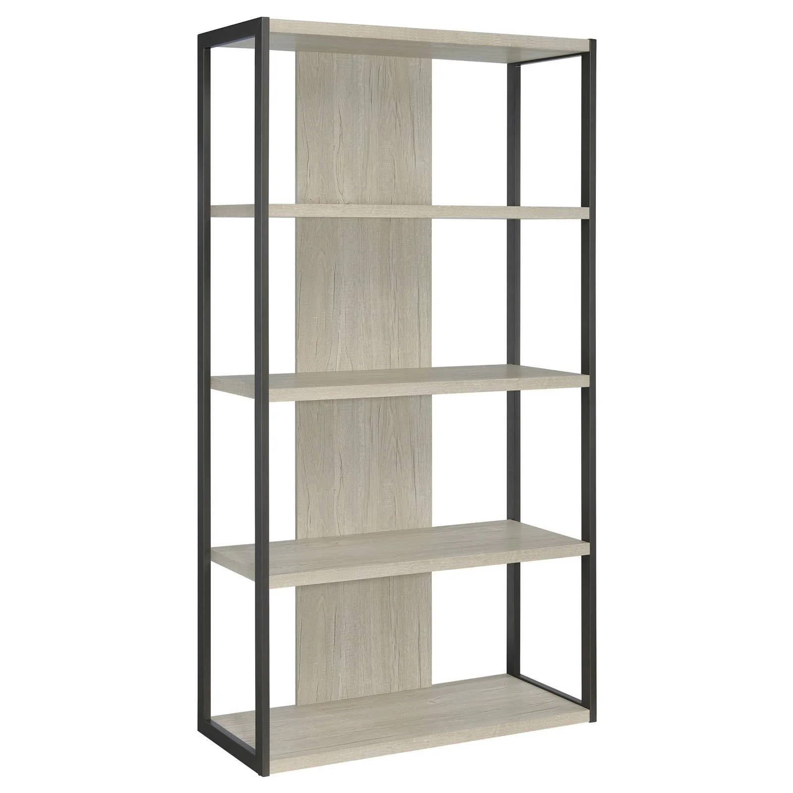 Coaster Furniture Loomis 805883 72-inch 4-shelf Bookshelf – Whitewashed Grey