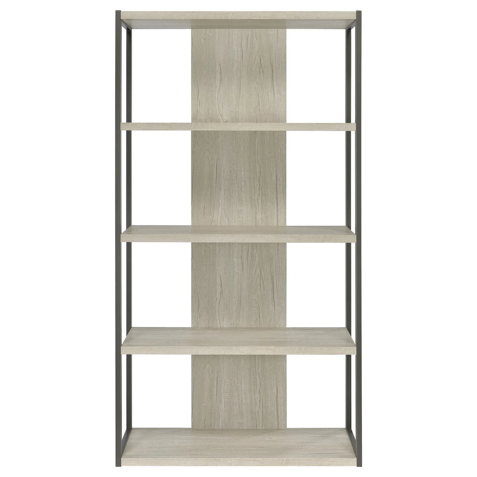 Coaster Furniture Loomis 805883 72-inch 4-shelf Bookshelf - Whitewashed Grey - Image 3