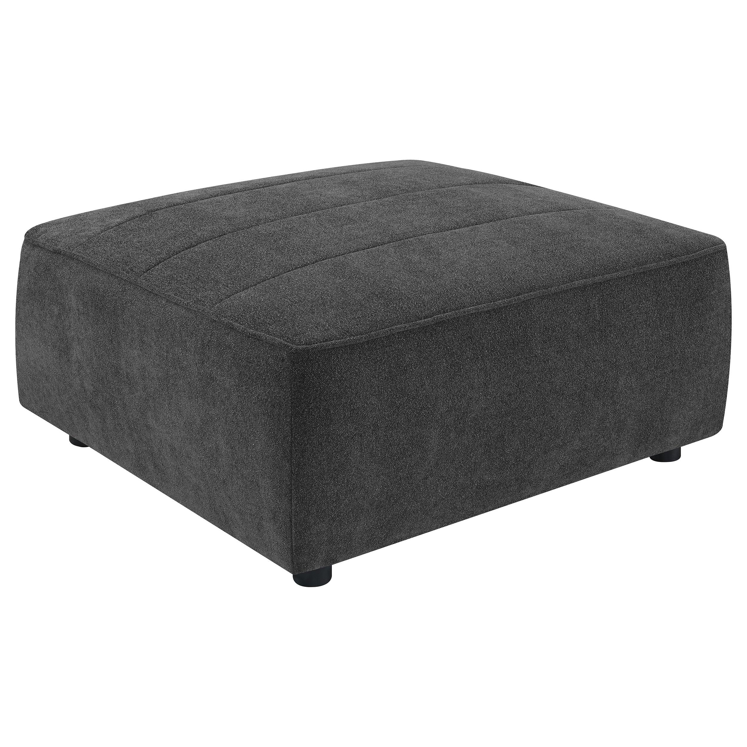 Coaster Furniture Sunny 552083 Square Upholstered Ottoman – Dark Charcoal