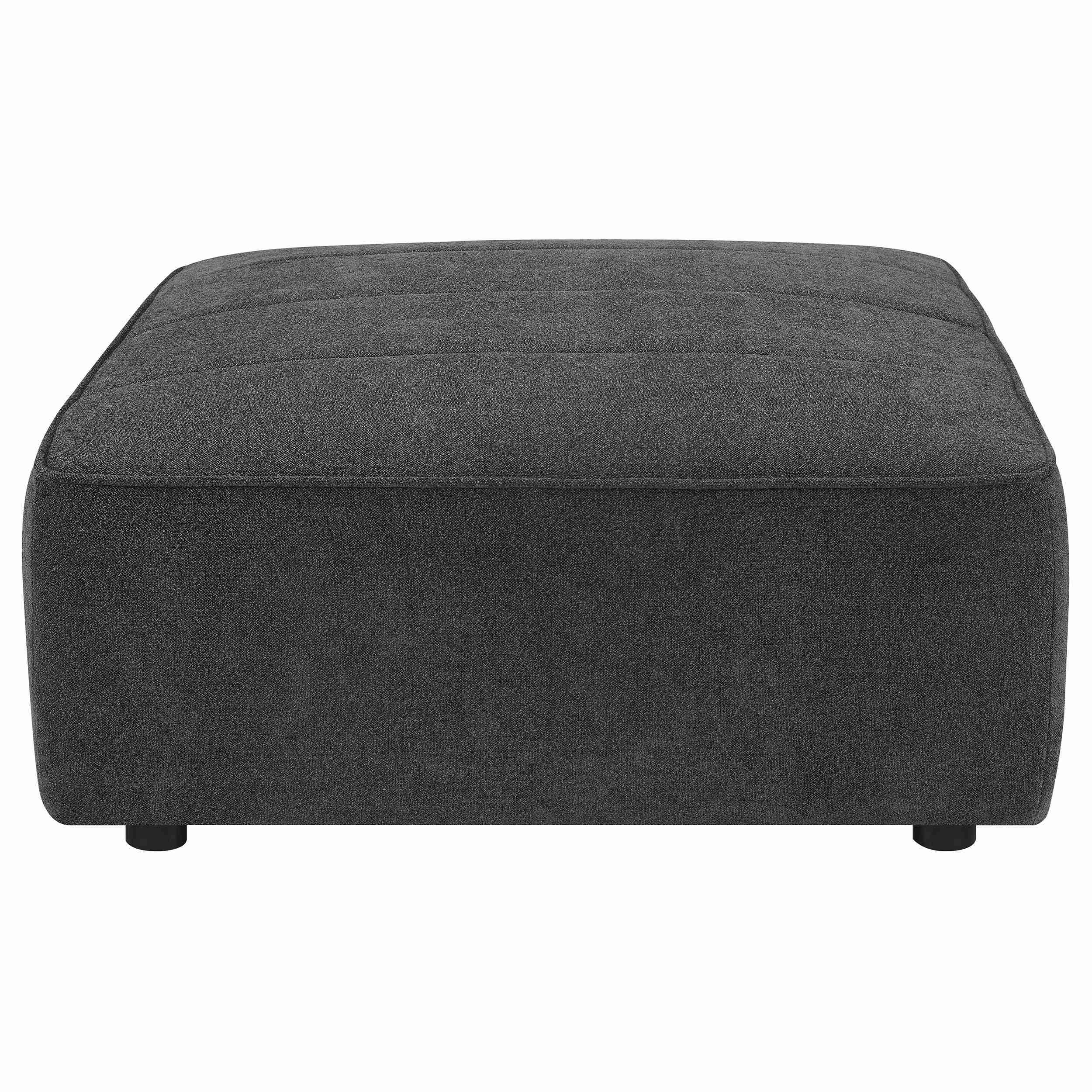 Coaster Furniture Sunny 552083 Square Upholstered Ottoman - Dark Charcoal - Image 2