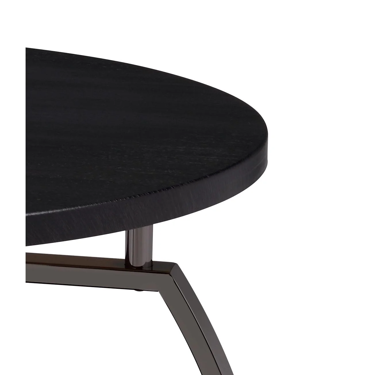 Coaster Furniture Dacre 722208 Round Engineered Wood Top Coffee Table - Dark Charcoal - Image 3