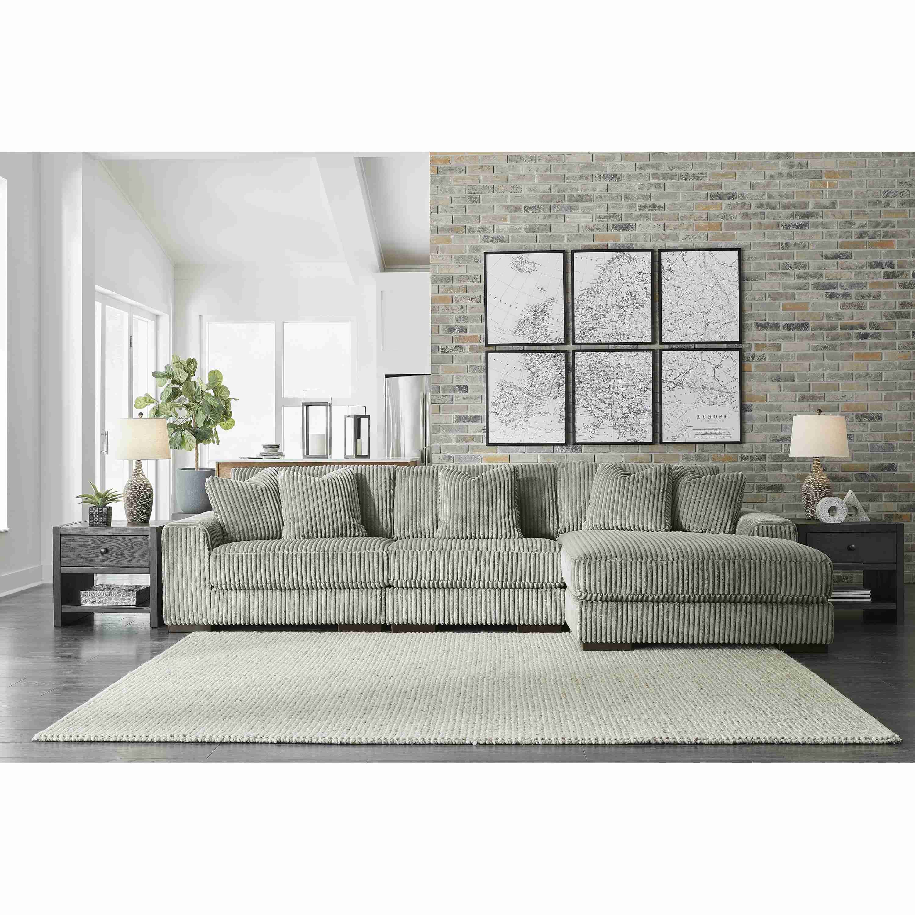 Signature Design by Ashley Lindyn 21105S9 3 pc Sectional with Chaise - Image 2