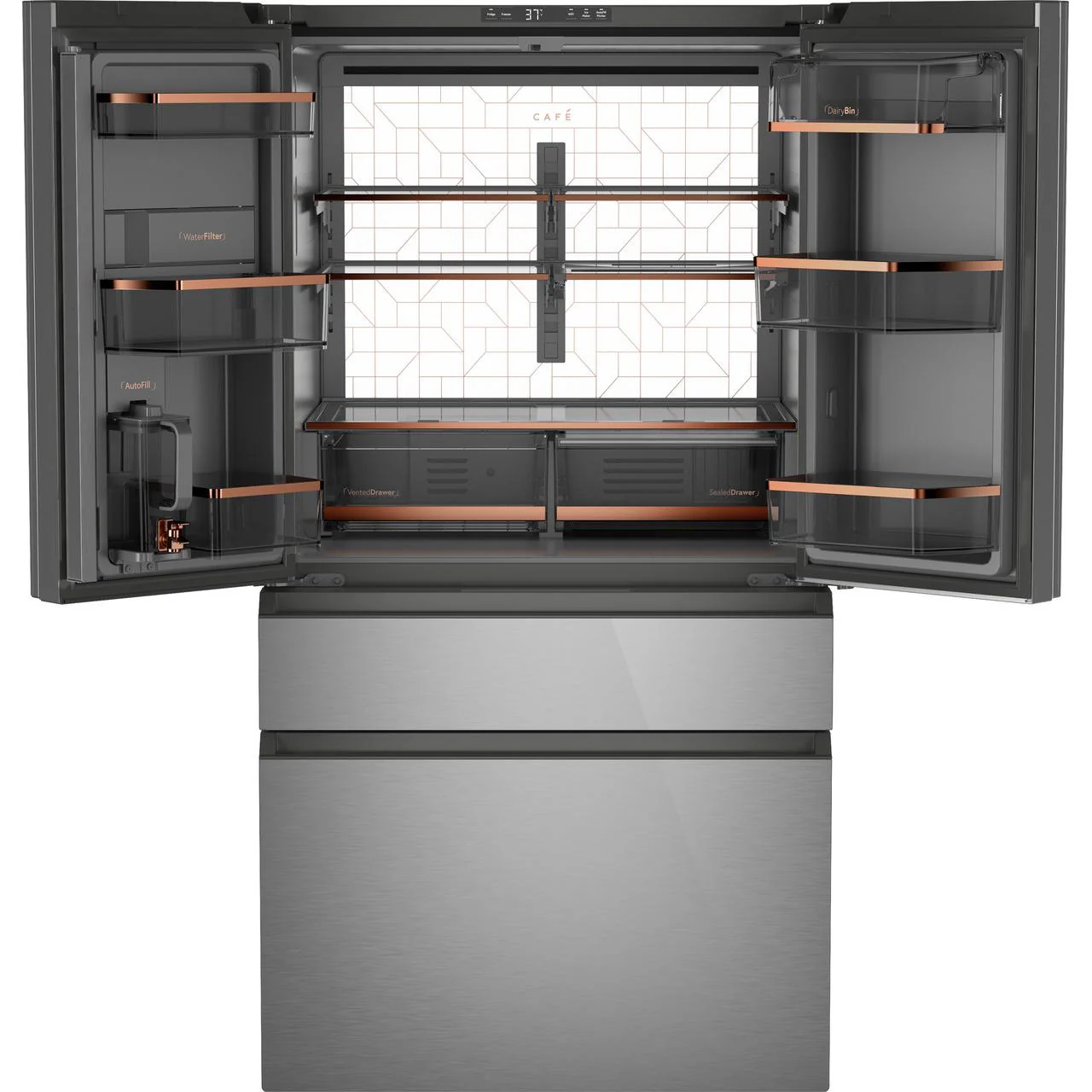 Café 36-inch 28.7 cu. ft. French 4-Door Refrigerator CGE29DM5TS5 - Image 2