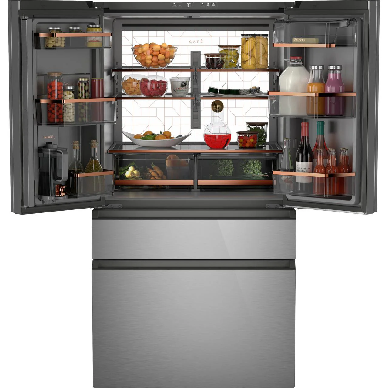 Café 36-inch 28.7 cu. ft. French 4-Door Refrigerator CGE29DM5TS5 - Image 3