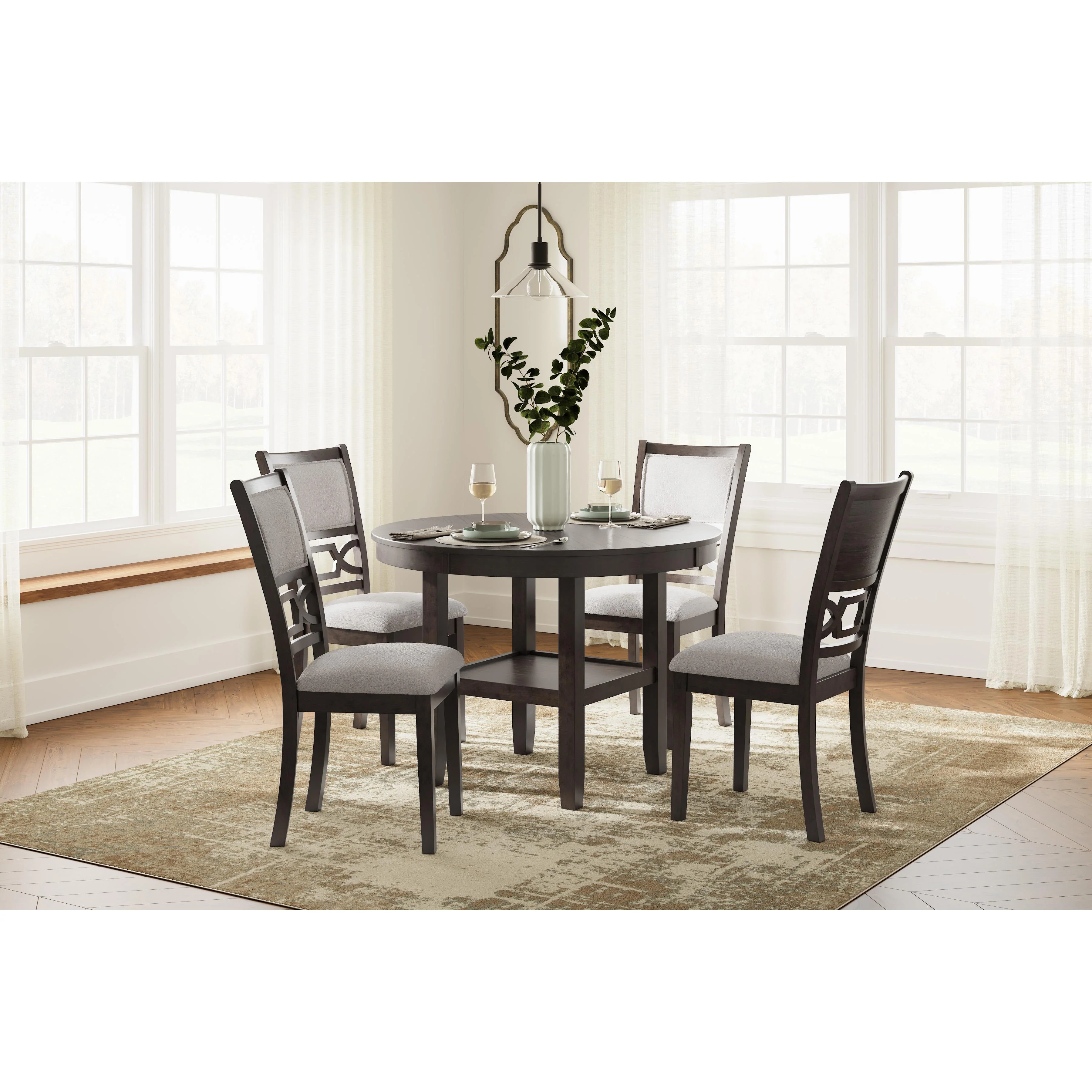 Signature Design by Ashley Langwest D422-225 Dining Room Table Set - Image 3