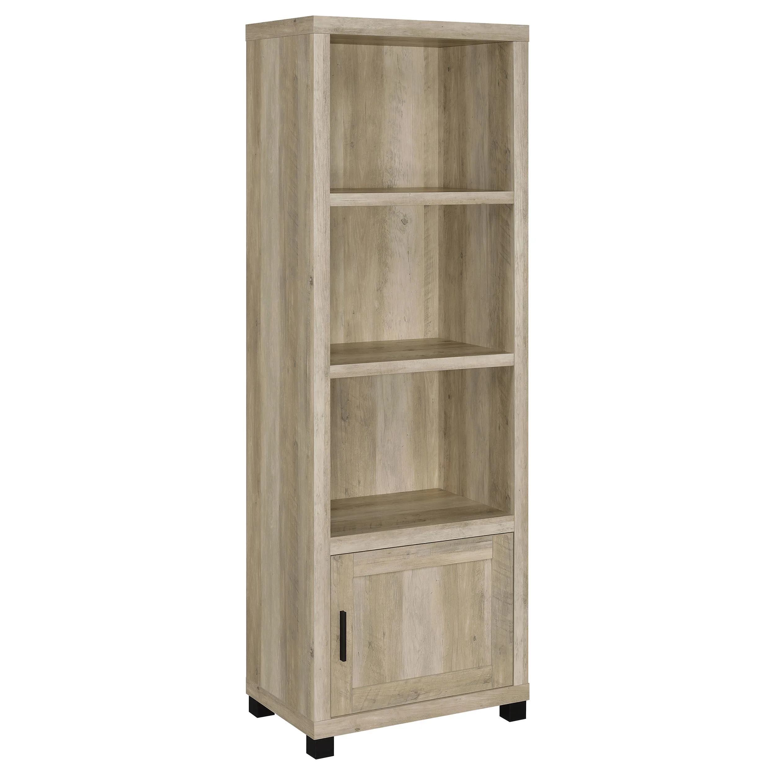 Coaster Furniture Sachin 736283-SET 3-piece Entertainment Center with 79" TV Stand - Antique Pine - Image 2
