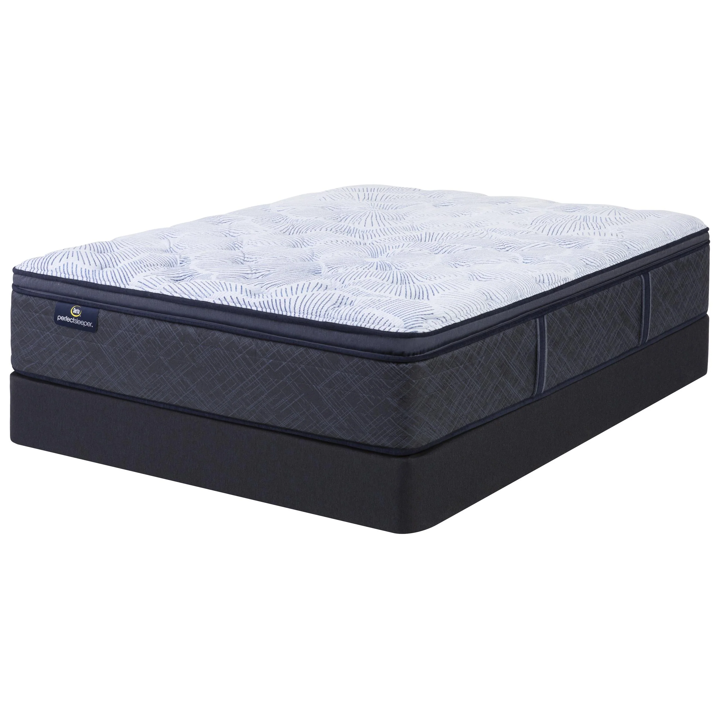 Serta Blue Lagoon Nights Plush Pillow Top Mattress Set (King)
