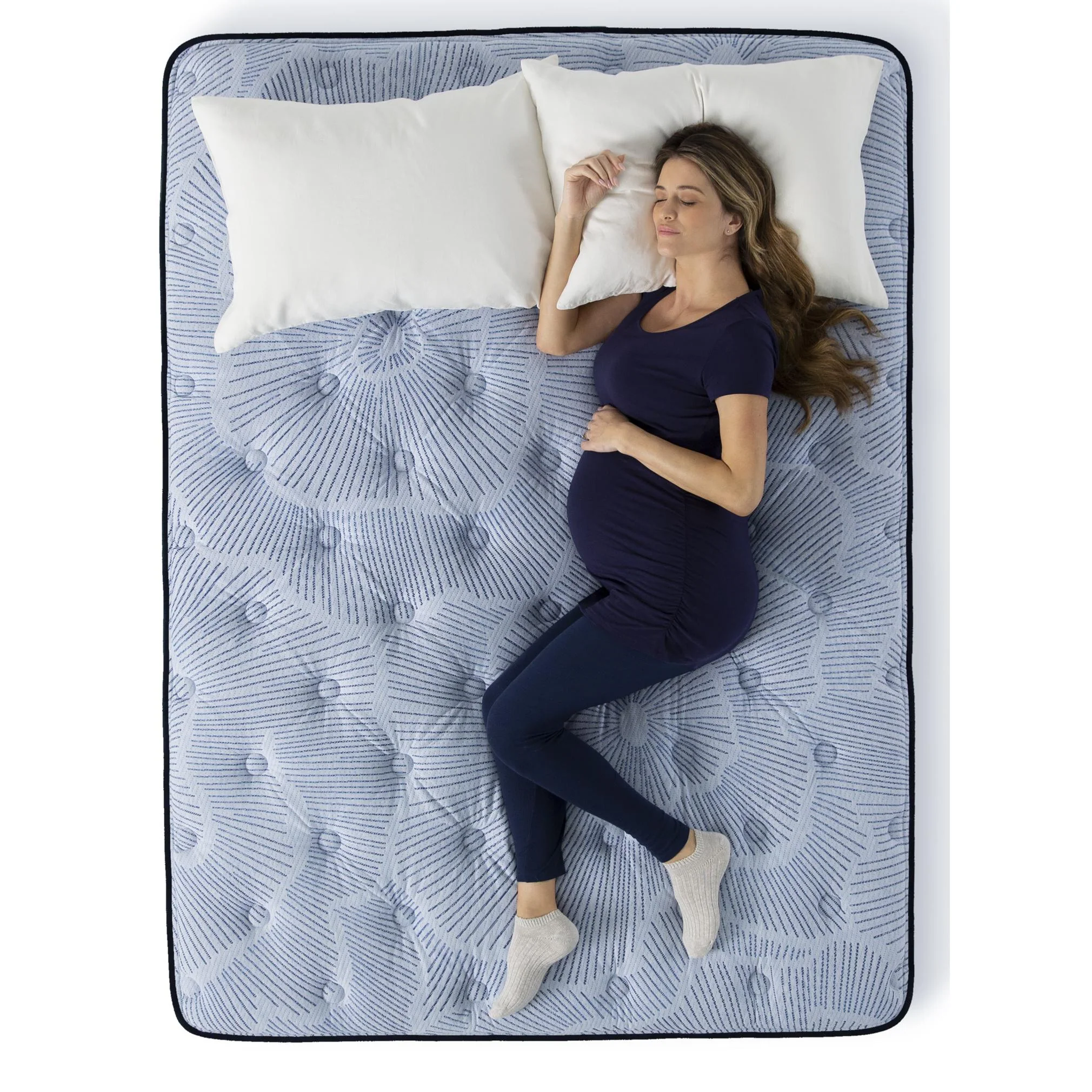 Serta Blue Lagoon Nights Plush Pillow Top Mattress Set (King) - Image 2