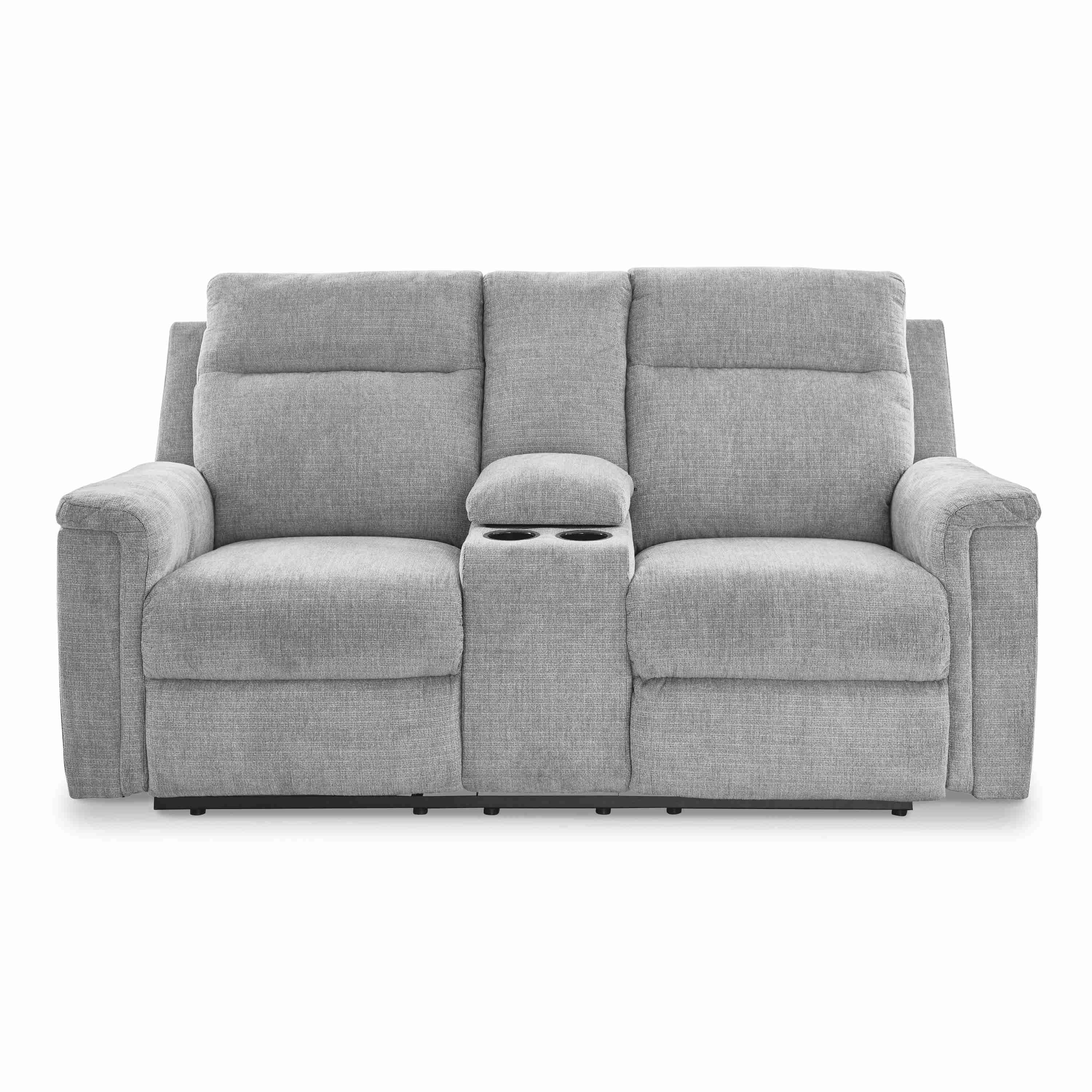 Signature Design by Ashley Barnsana 3320196 Double Reclining Power Loveseat with Console - Image 3