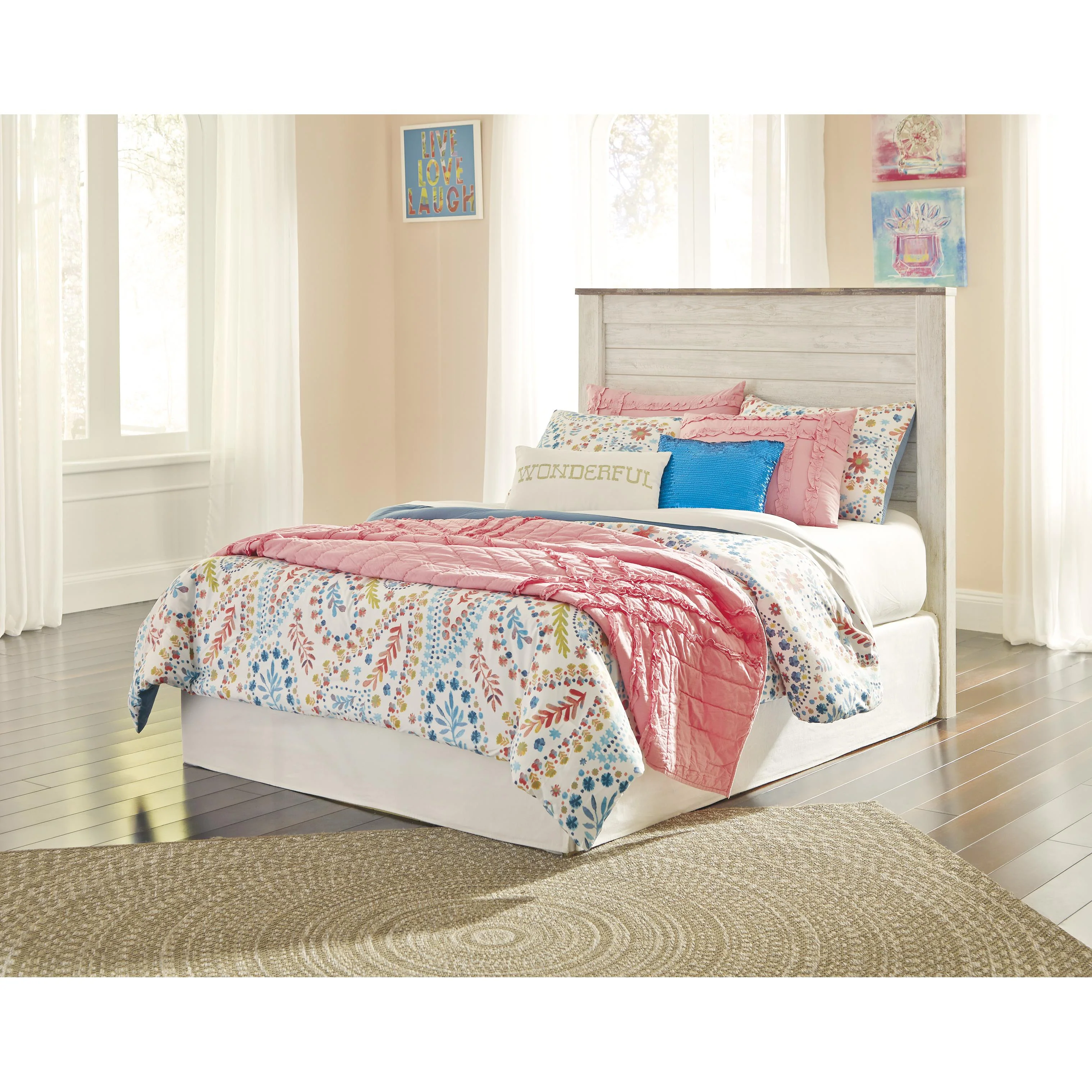 Signature Design by Ashley Willowton B267-87 Full Panel Headboard - Image 1