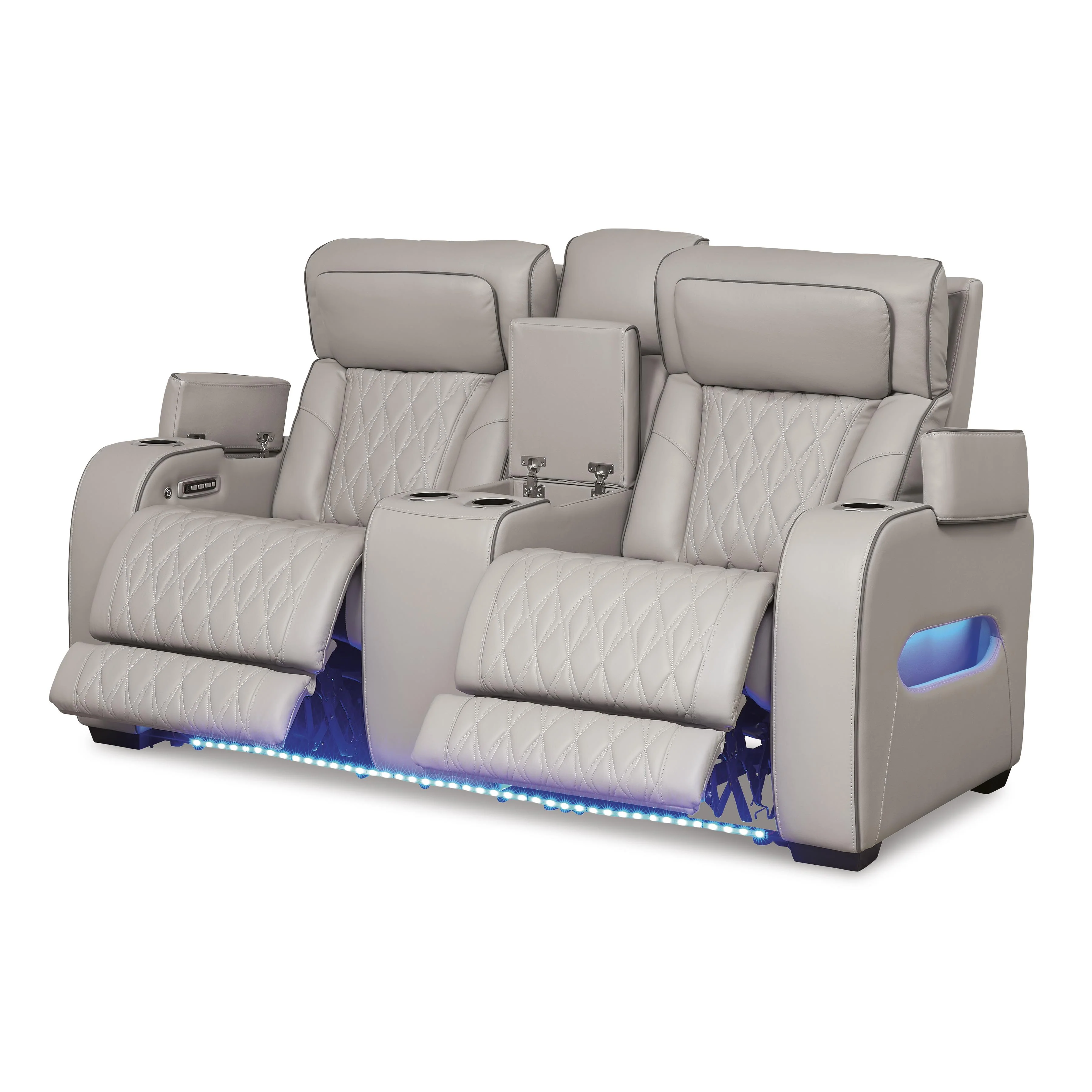 Signature Design by Ashley Boyington U2710518 Power Reclining Loveseat with Console and Adjustable Headrest - Image 2